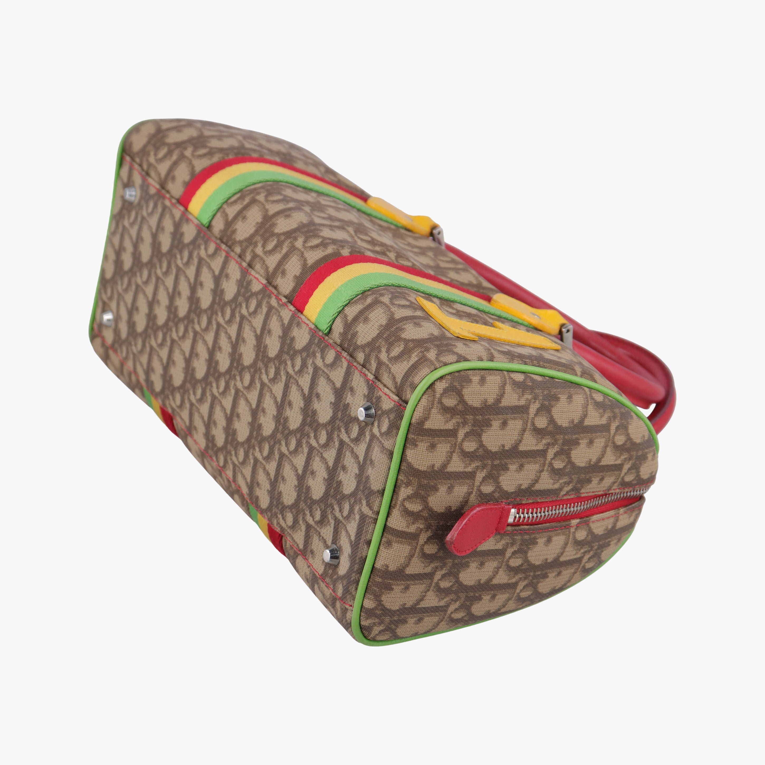 Trotter Beige x Yellow x Red x Green PVC coated canvas leather 05-MA-0054トロッター ベージュ×イエロー×レッド×グリーン PVCコーティングキャンバス レザー 05-MA-0054