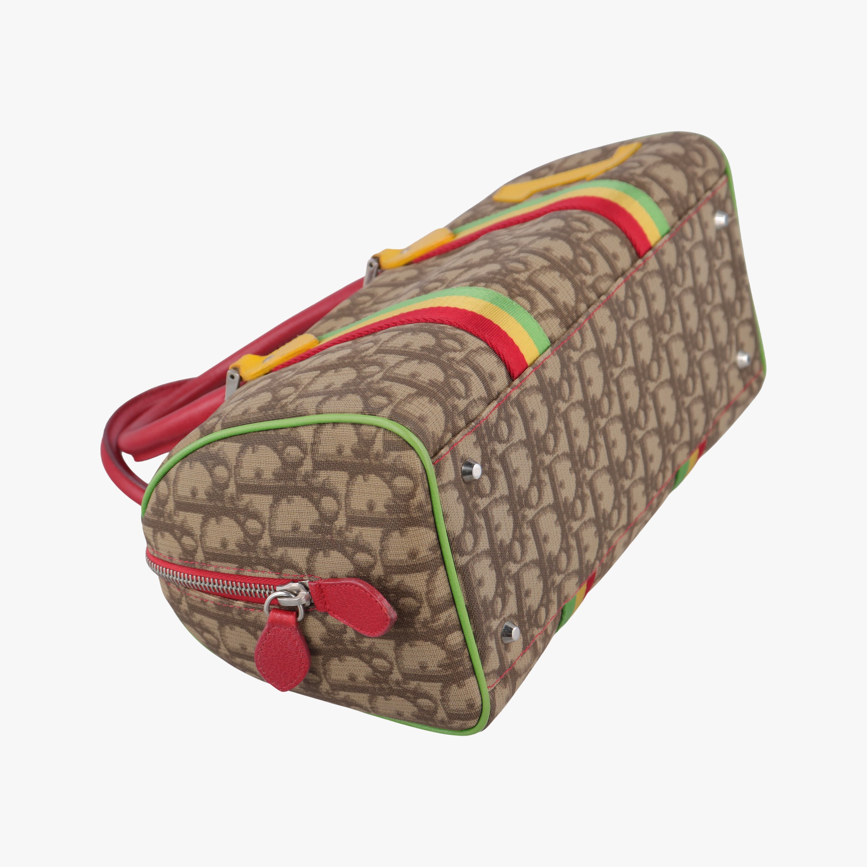 Trotter Beige x Yellow x Red x Green PVC coated canvas leather 05-MA-0054トロッター ベージュ×イエロー×レッド×グリーン PVCコーティングキャンバス レザー 05-MA-0054