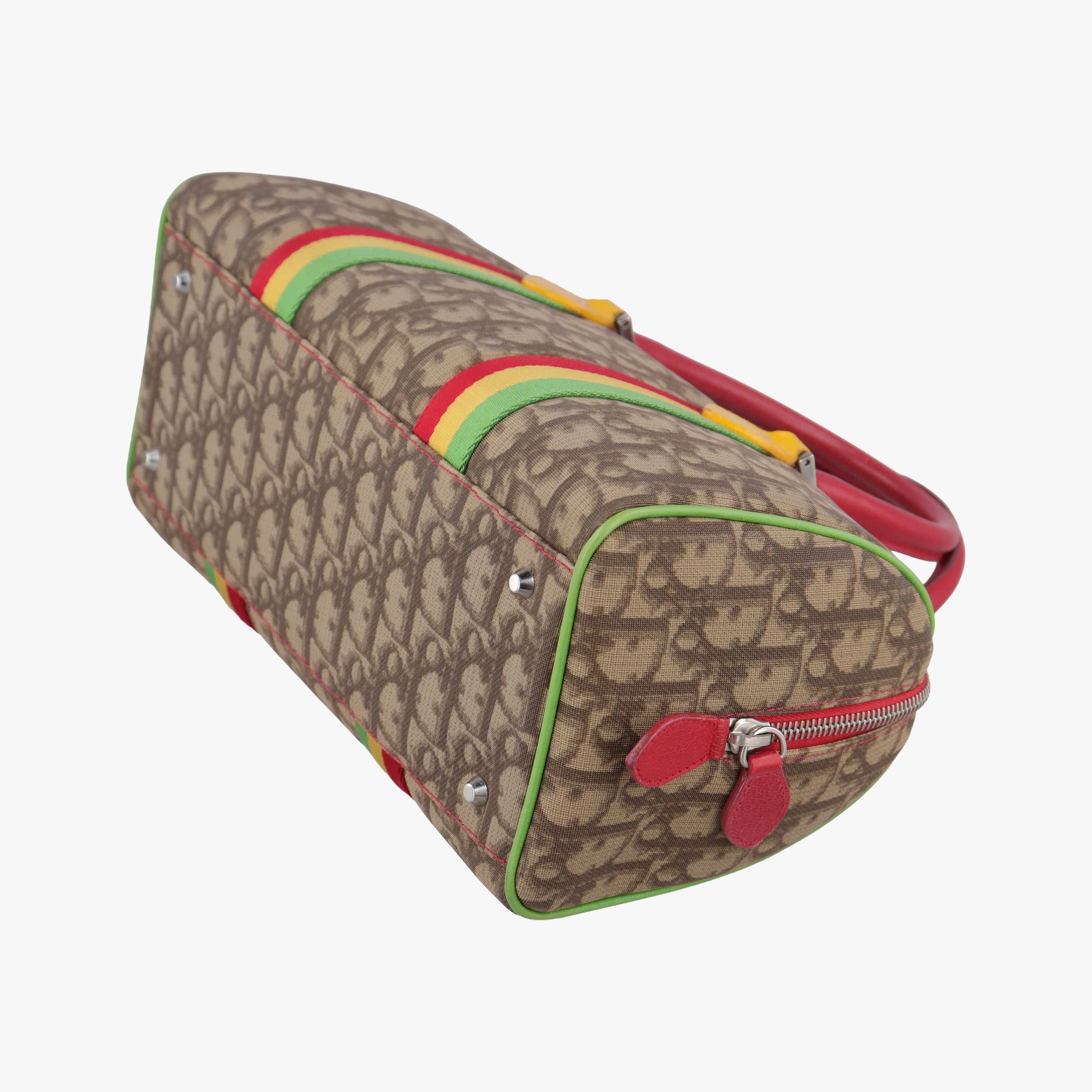 Trotter Beige x Yellow x Red x Green PVC coated canvas leather 05-MA-0054トロッター ベージュ×イエロー×レッド×グリーン PVCコーティングキャンバス レザー 05-MA-0054