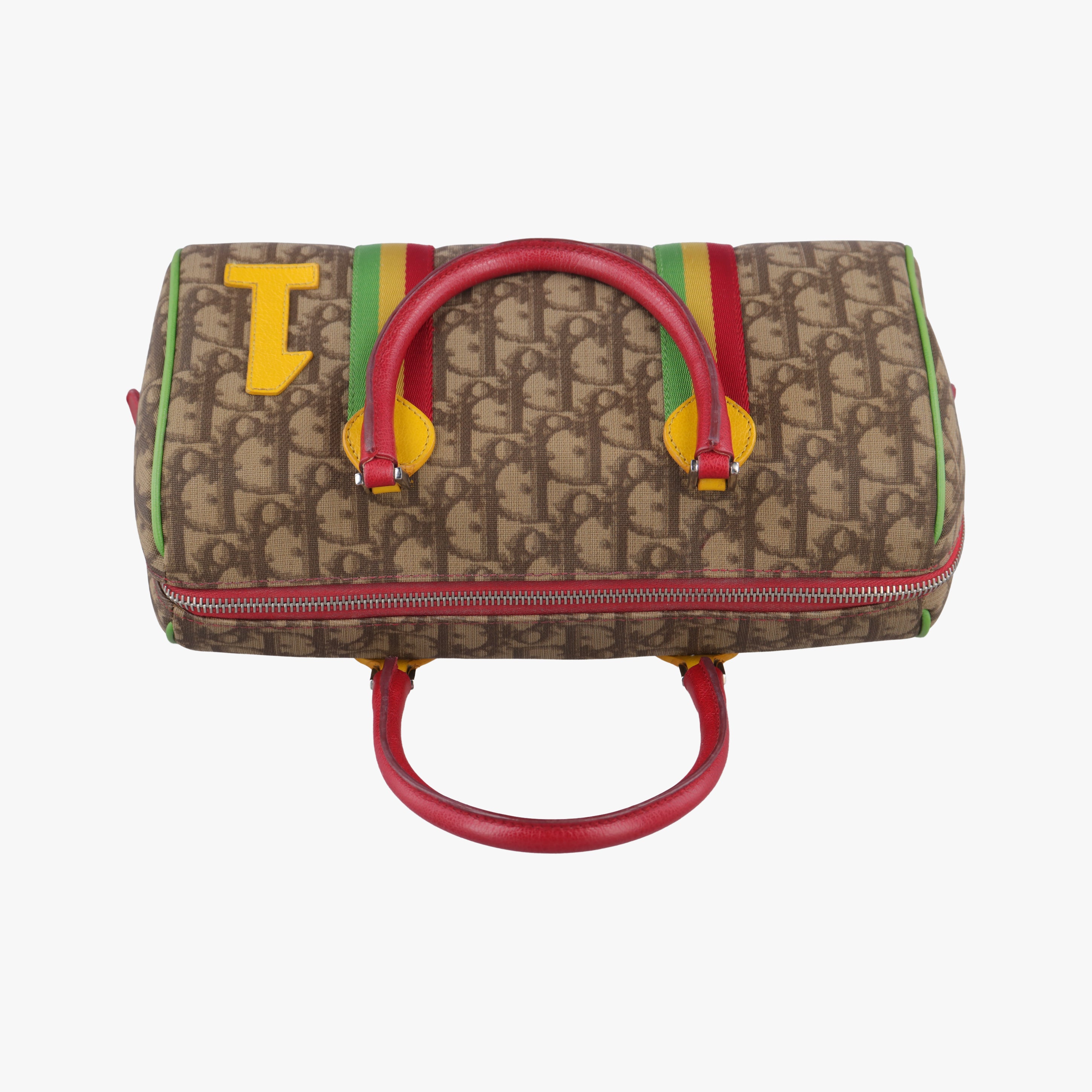 Trotter Beige x Yellow x Red x Green PVC coated canvas leather 05-MA-0054トロッター ベージュ×イエロー×レッド×グリーン PVCコーティングキャンバス レザー 05-MA-0054