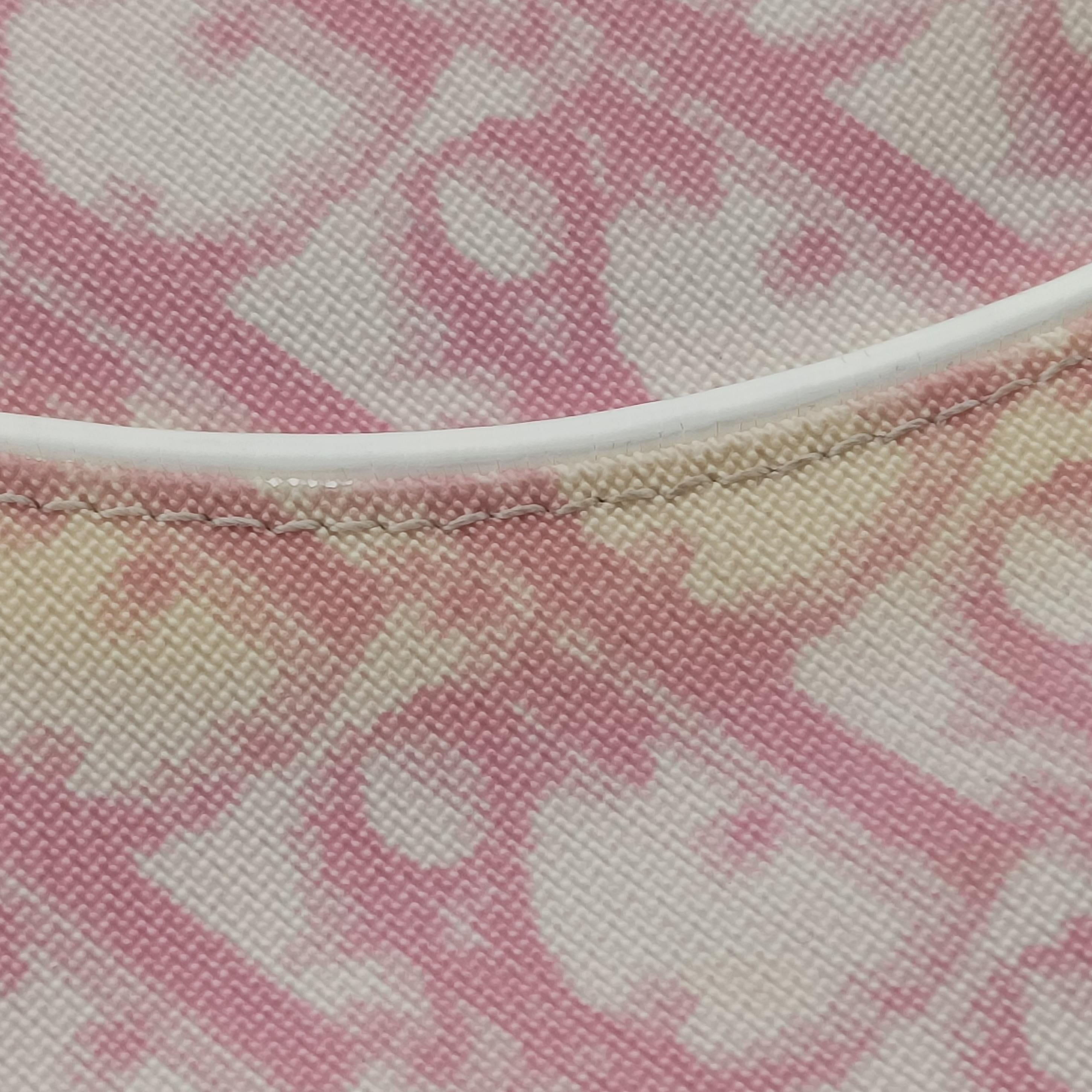 Saddle Pink×White×Beige jacquard CM0074サドル ピンク×ホワイト×ベージュ ジャガード CM0074