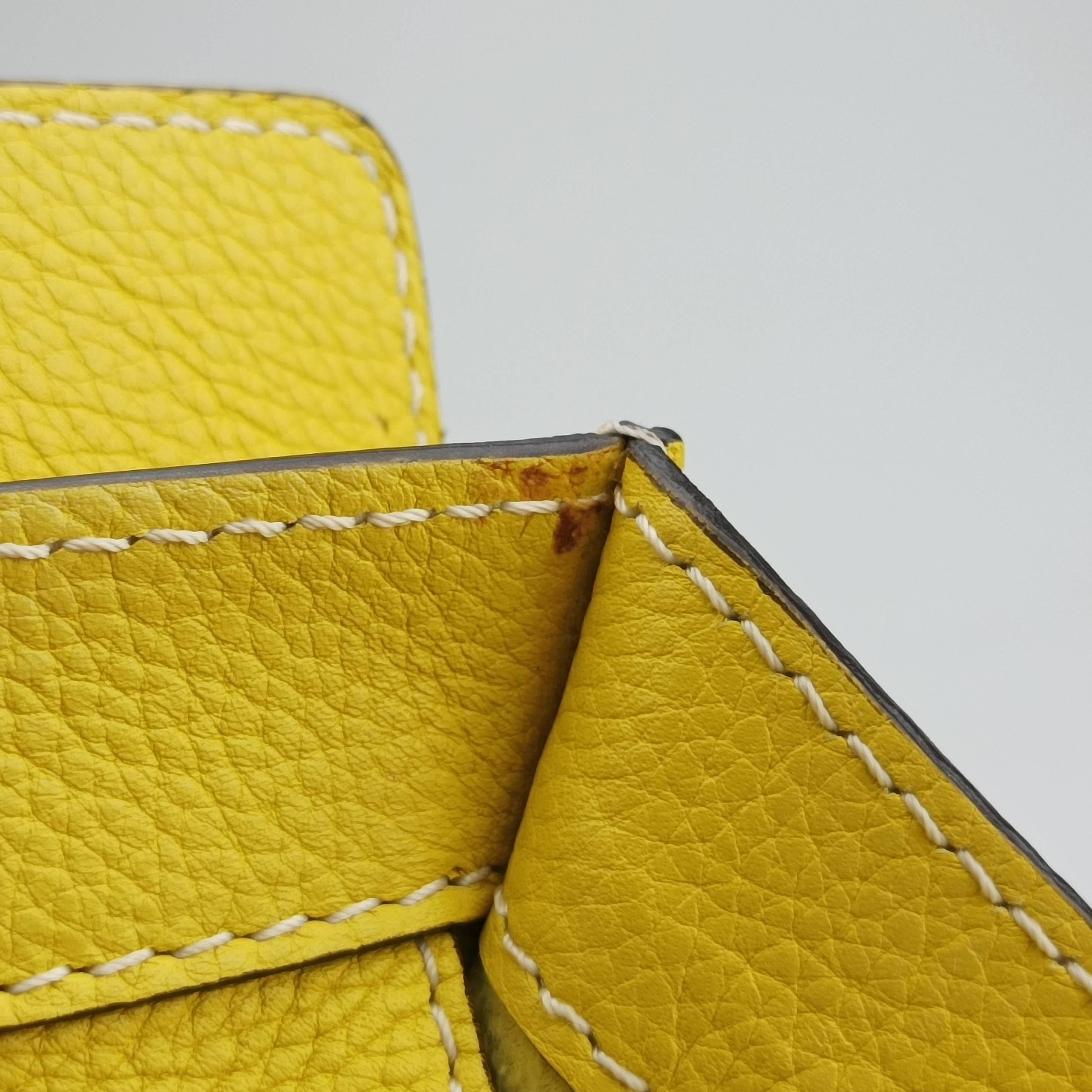 Luggage Mini Shopper Yellow Leather S-AT-0132 S-ZP-0132ラゲージミニショッパー イエロー レザー S-AT-0132 S-ZP-0132