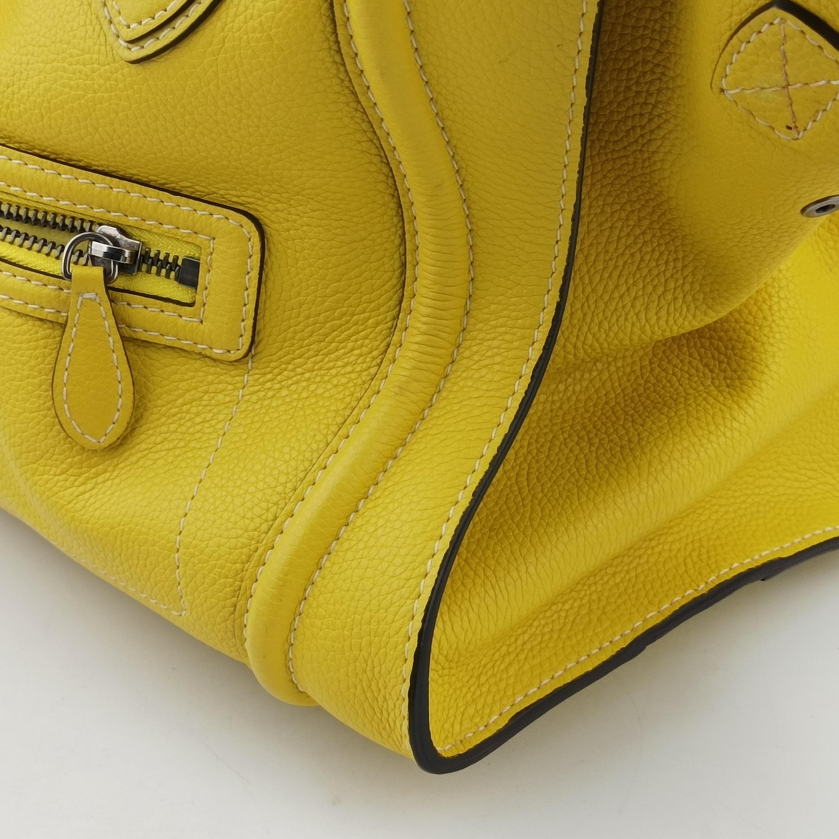 Luggage Mini Shopper Yellow Leather S-AT-0132 S-ZP-0132ラゲージミニショッパー イエロー レザー S-AT-0132 S-ZP-0132