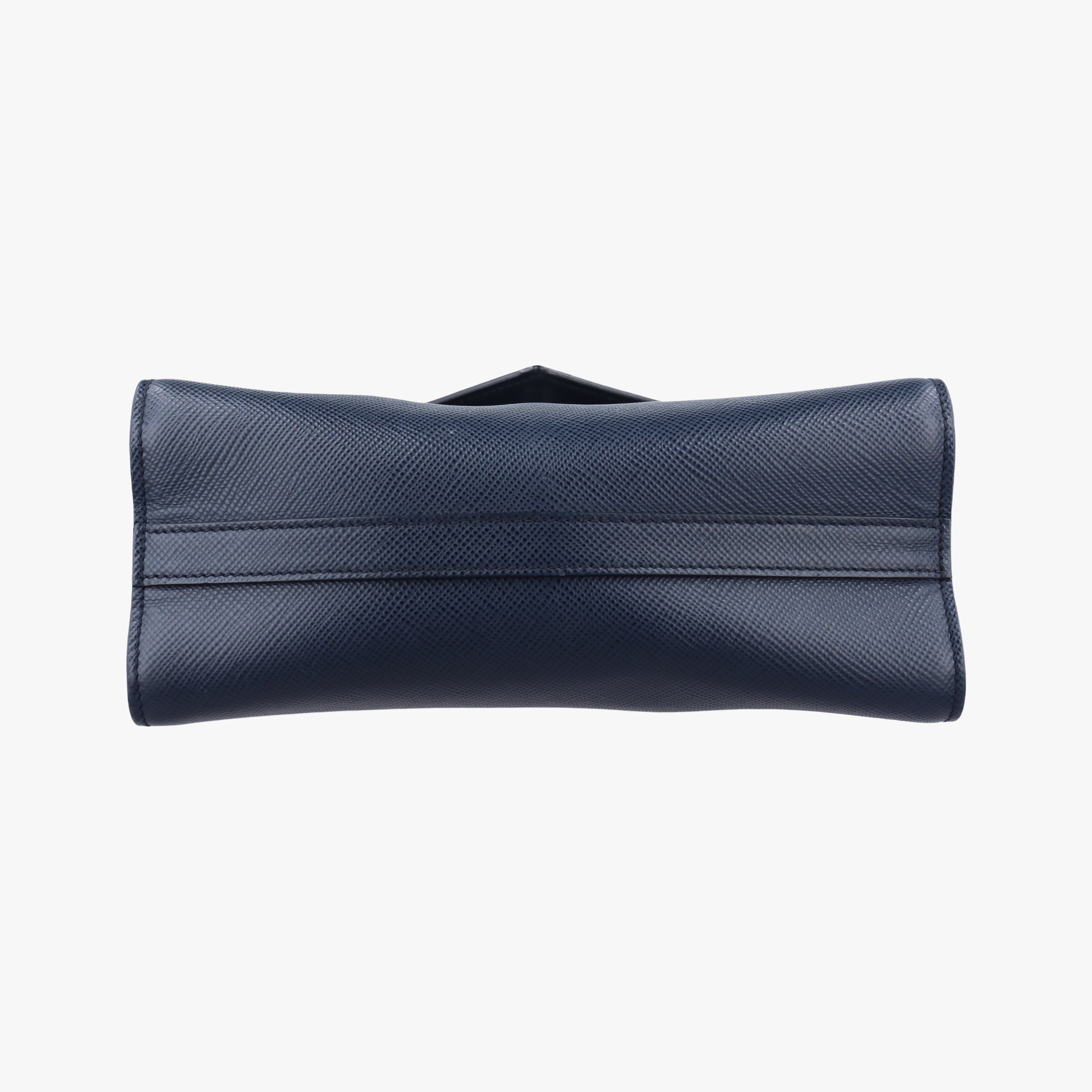 Monochrome navy SAFFIANO Leather 59モノクロ ネイビー サフィアーノレザー 59