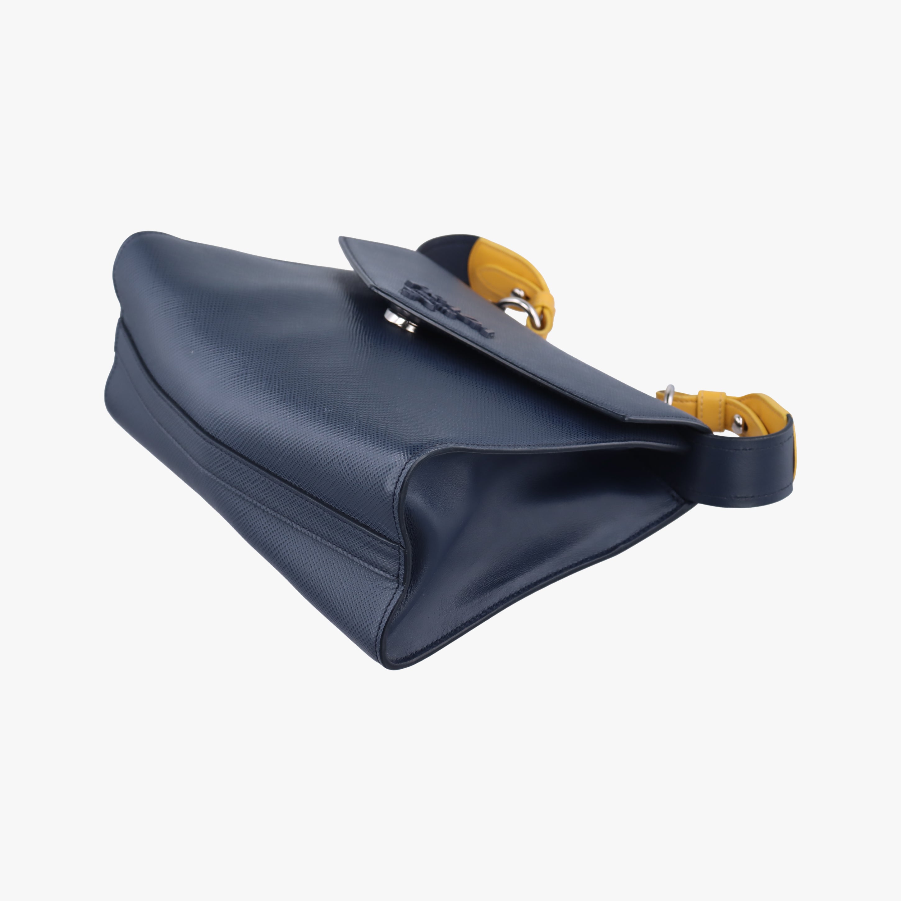 Monochrome navy SAFFIANO Leather 59モノクロ ネイビー サフィアーノレザー 59