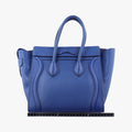 Luggage Micro shopper Blue Leather F-MM-1145 F-CT-1125ラゲージマイクロショッパー ブルー レザー F-MM-1145 F-CT-1125