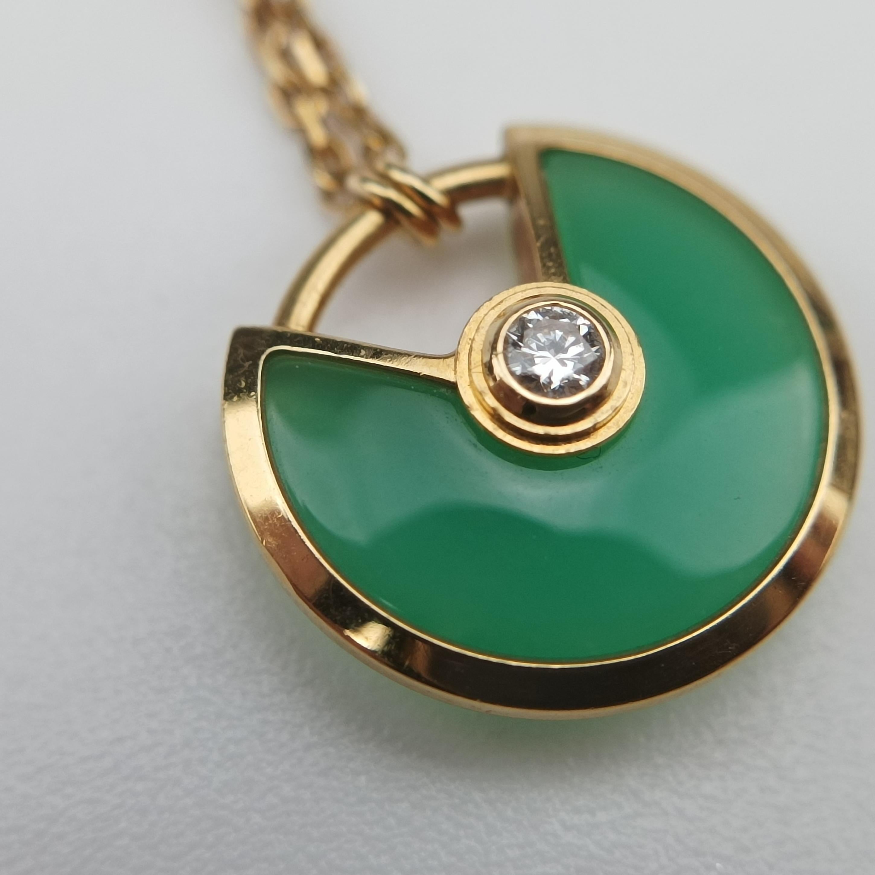 Amulette de Cartier Rose golden×Green AU750 B7224520 BZR244アミュレット ドゥ カルティエ ローズゴールド×グリーン AU750 B7224520 BZR244