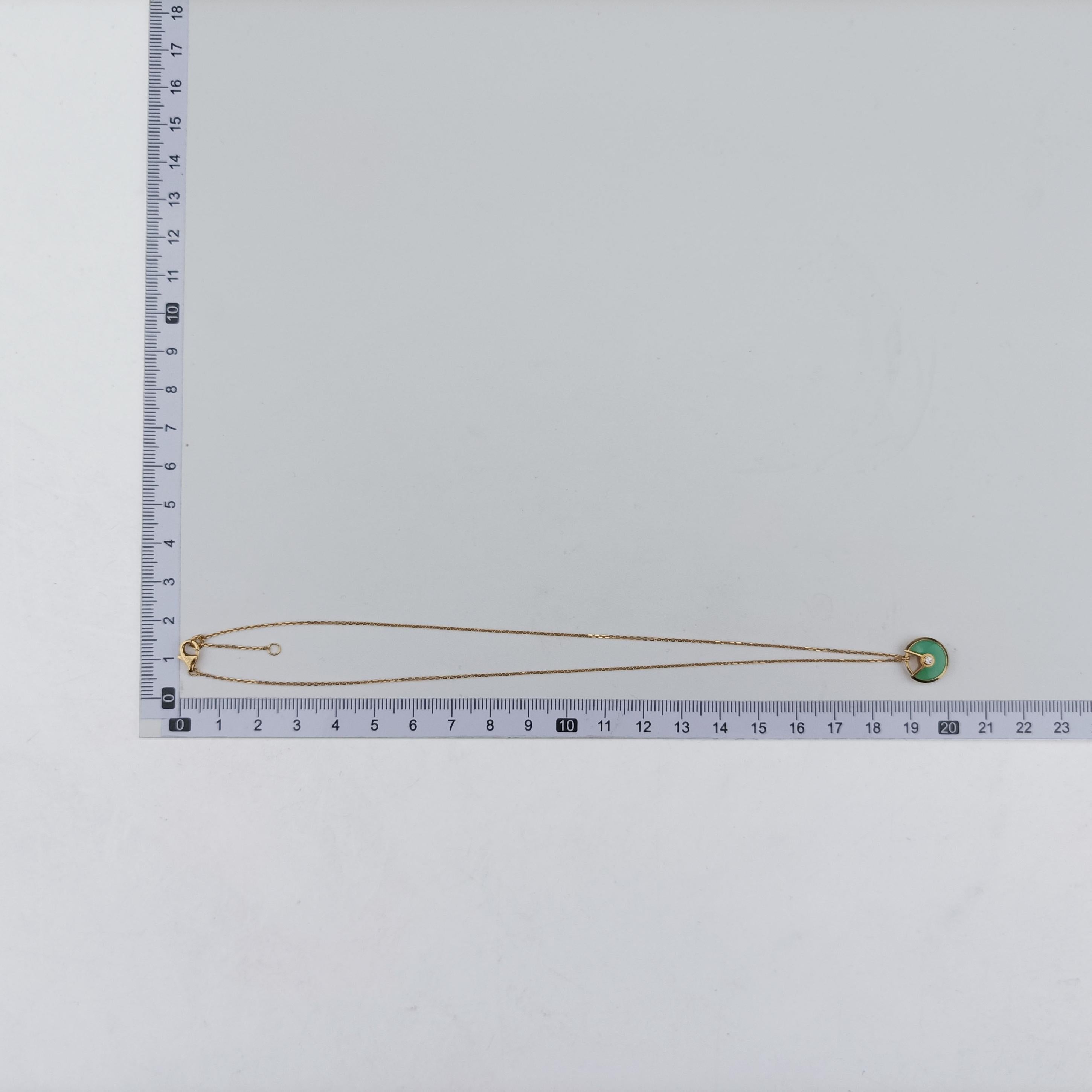 Amulette de Cartier Rose golden×Green AU750 B7224520 BZR244アミュレット ドゥ カルティエ ローズゴールド×グリーン AU750 B7224520 BZR244