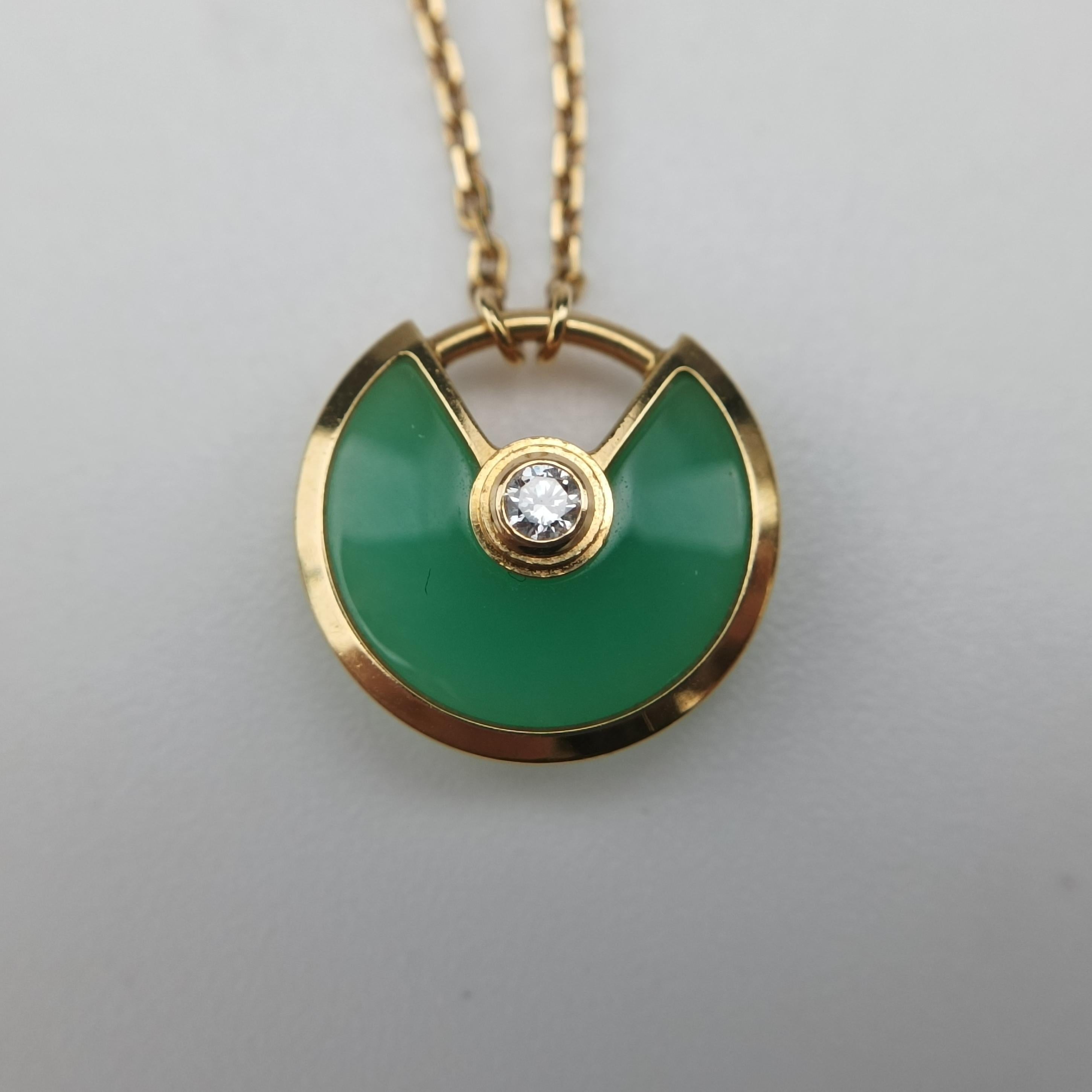 Amulette de Cartier Rose golden×Green AU750 B7224520 BZR244アミュレット ドゥ カルティエ ローズゴールド×グリーン AU750 B7224520 BZR244