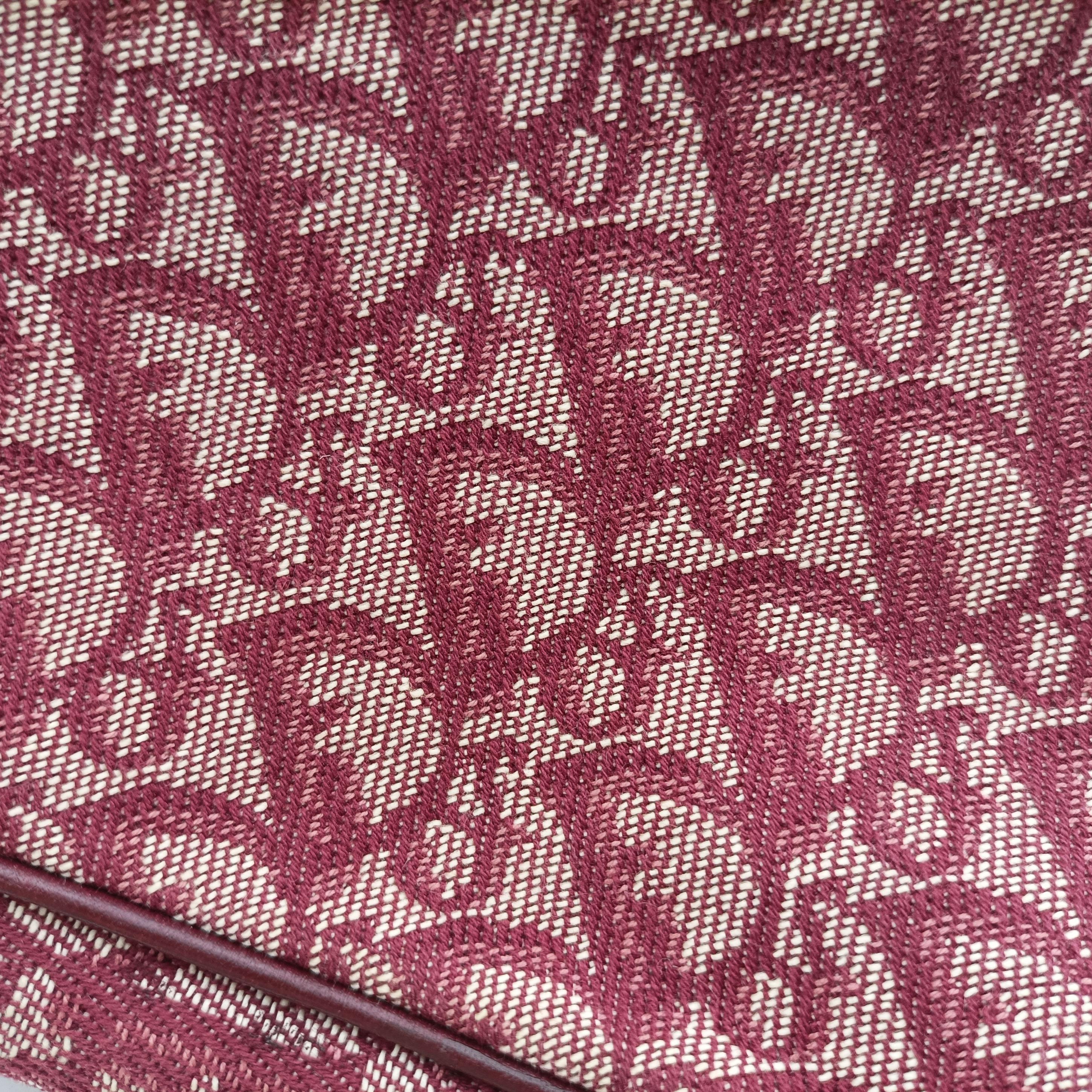 Saddle Burgundy×beige Jacquard MC 0012サドル ワインレッド×ベージュ ジャガード MC 0012