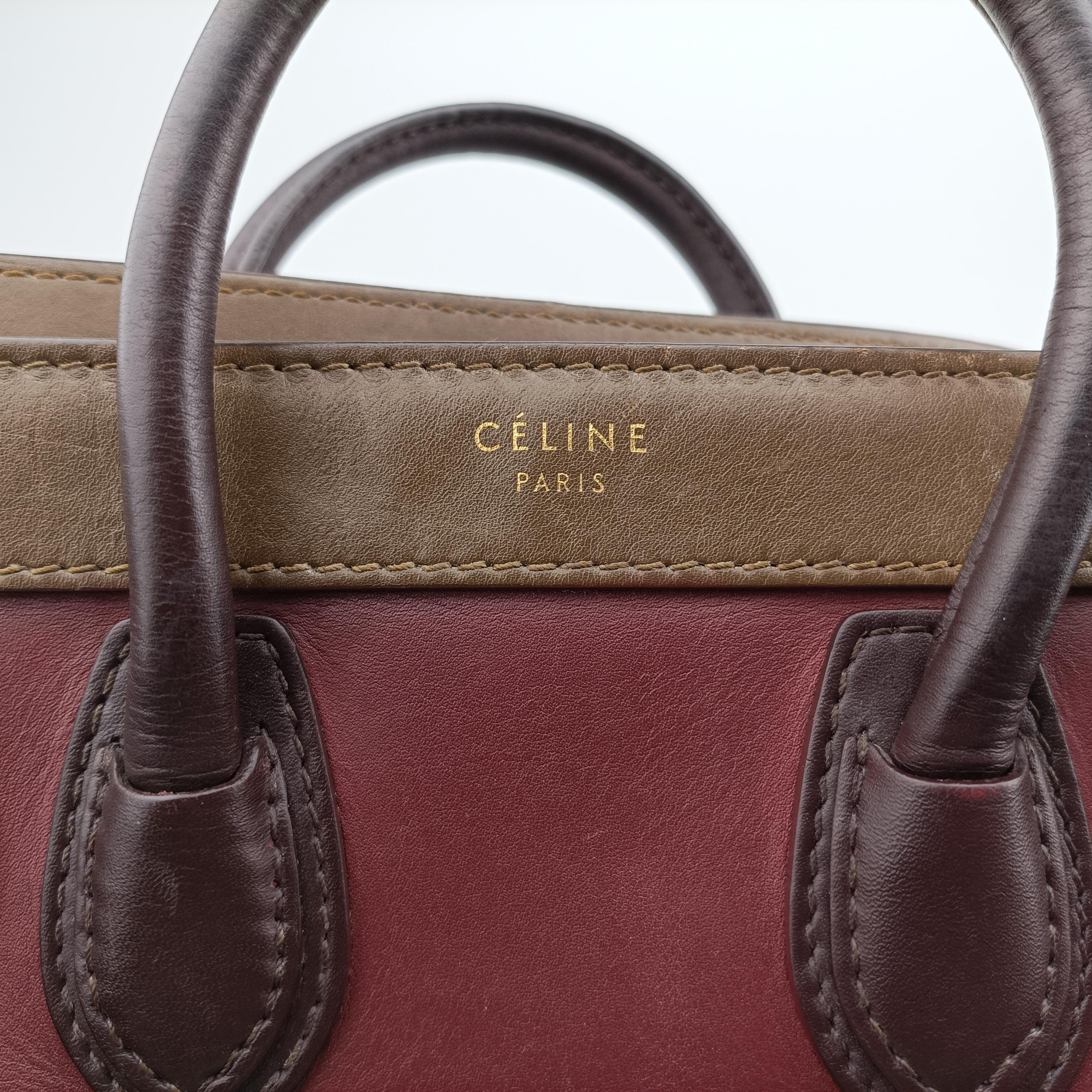 luggage nano shopper Black× burgundy ×Brown Leather W-ZP-0172ラゲージナノショッパー ブラック×ワインレッド×ブラウン レザー W-ZP-0172