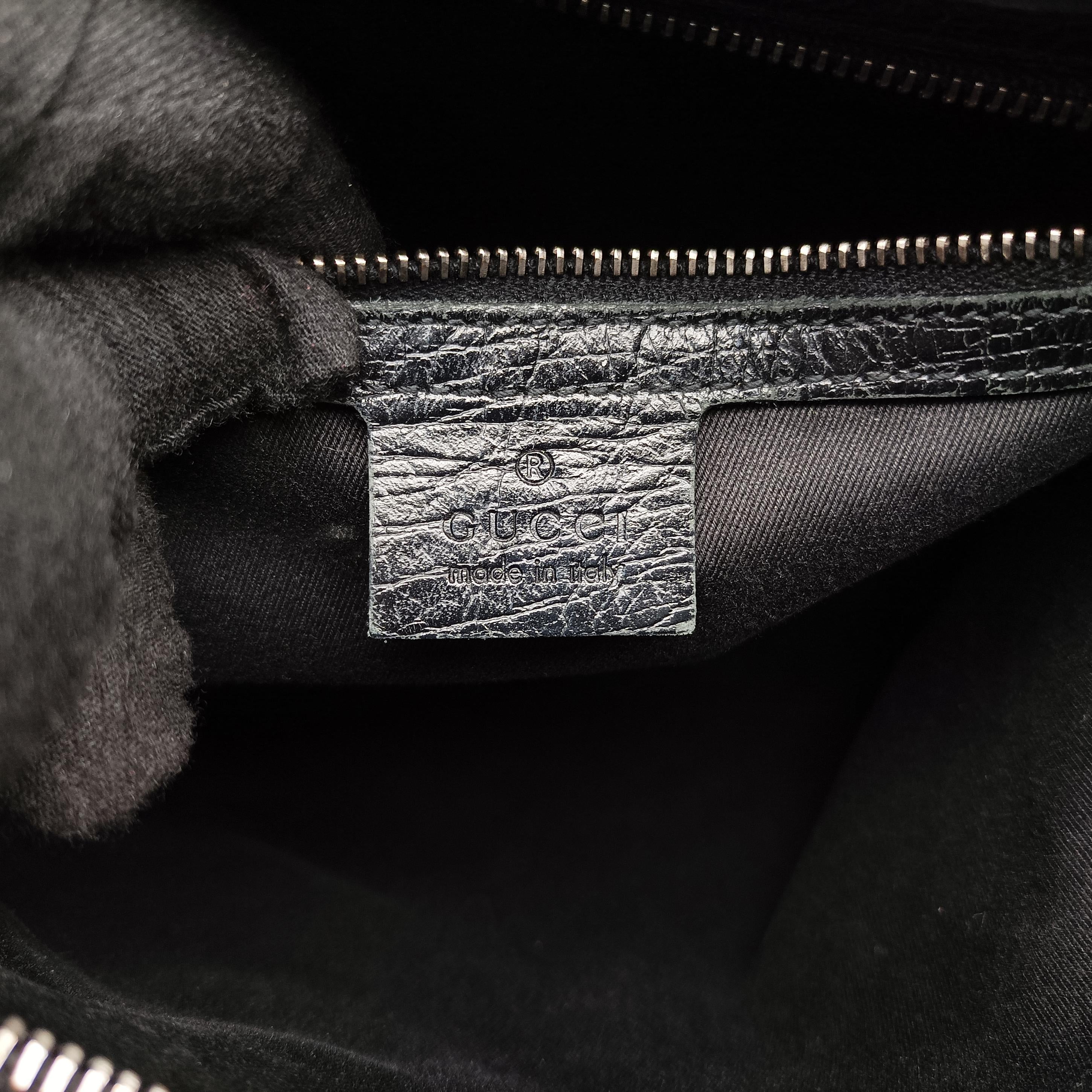 Horsebit Hobo Black Fabric×leather 114890 ホースビットホーボー ブラック ファブリック×レザー 114890 
