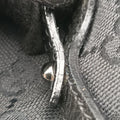 Horsebit Hobo Black Fabric×leather 114890 ホースビットホーボー ブラック ファブリック×レザー 114890 