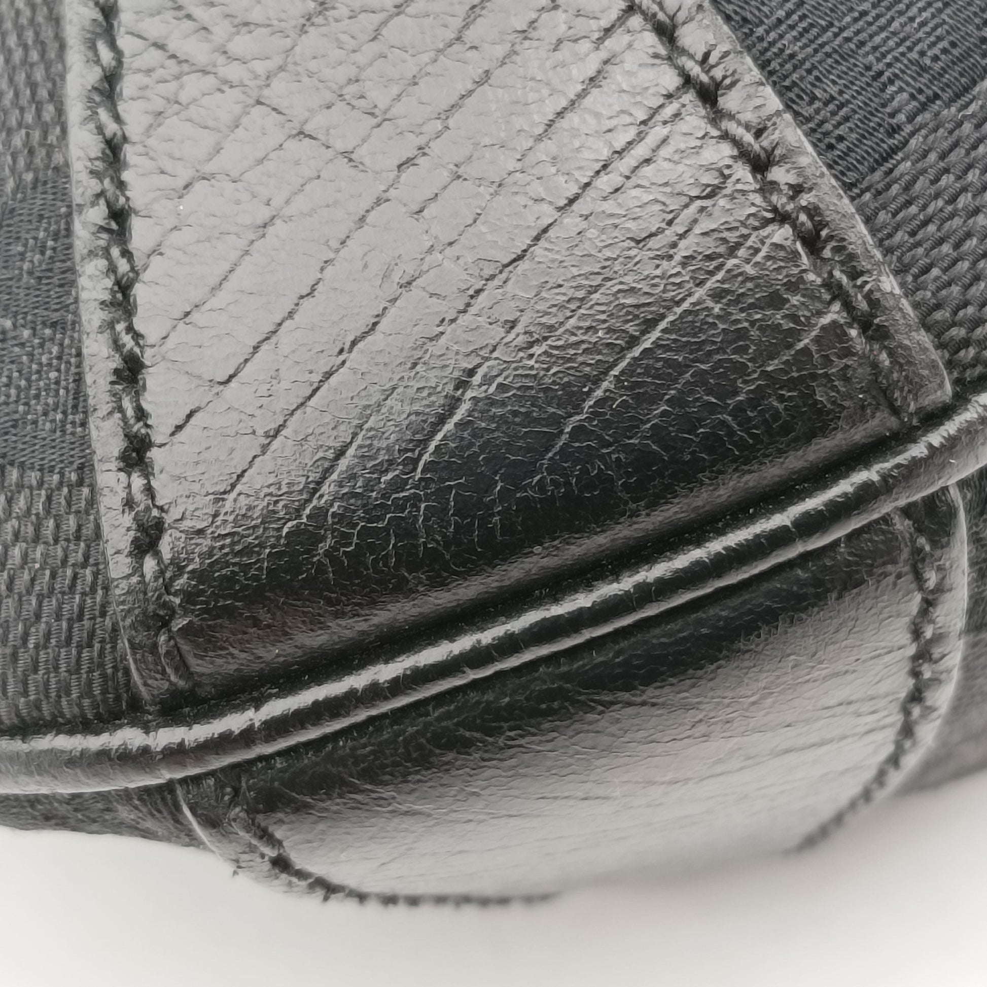 Horsebit Hobo Black Fabric×leather 114890 ホースビットホーボー ブラック ファブリック×レザー 114890 