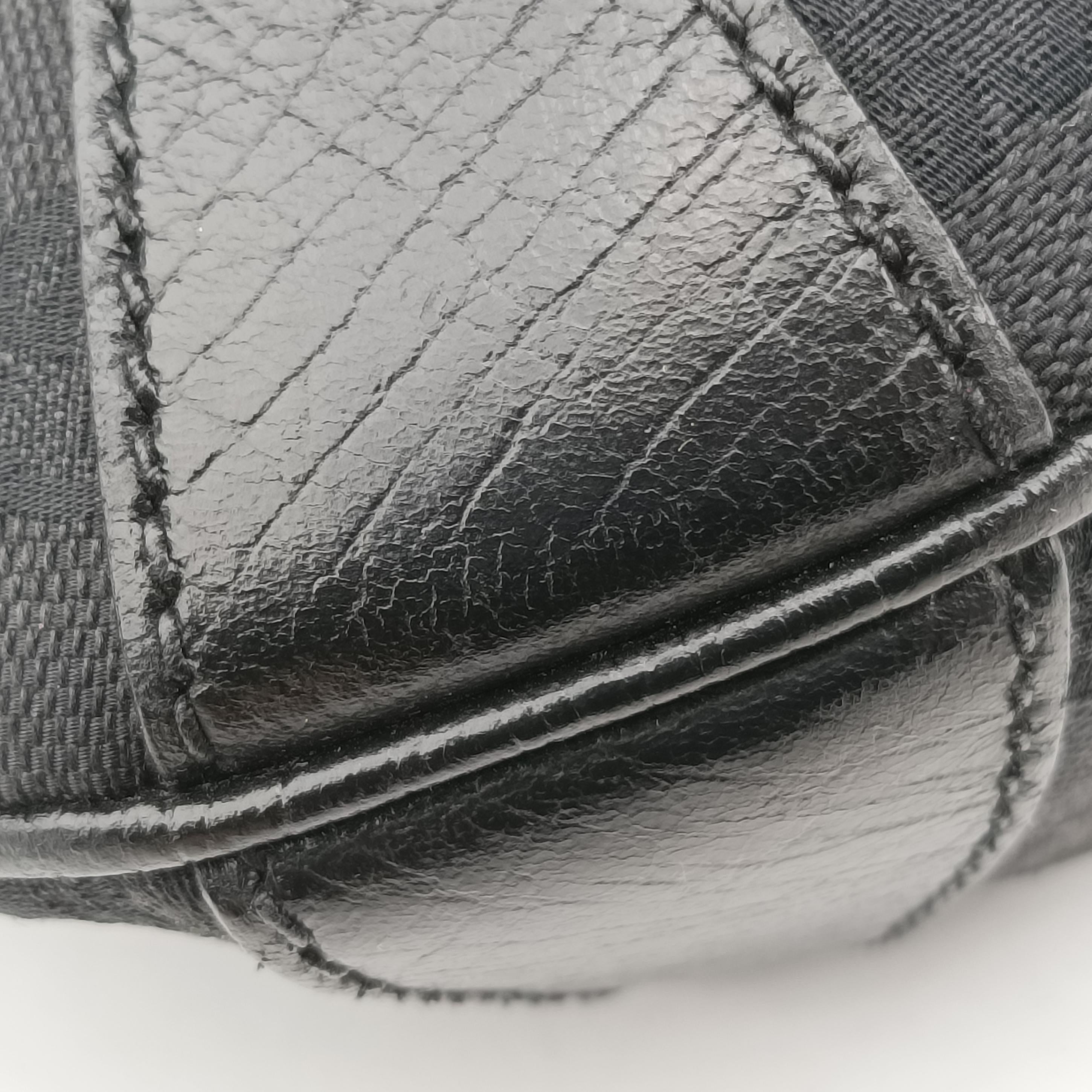 Horsebit Hobo Black Fabric×leather 114890 ホースビットホーボー ブラック ファブリック×レザー 114890 