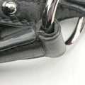 Horsebit Hobo Black Fabric×leather 114890 ホースビットホーボー ブラック ファブリック×レザー 114890 