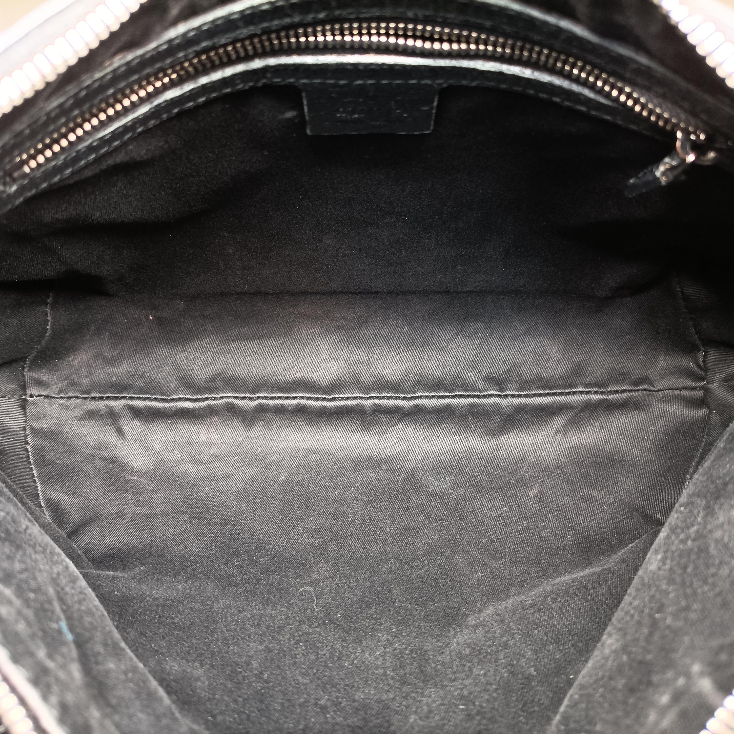 Horsebit Hobo Black Fabric×leather 114890 ホースビットホーボー ブラック ファブリック×レザー 114890 