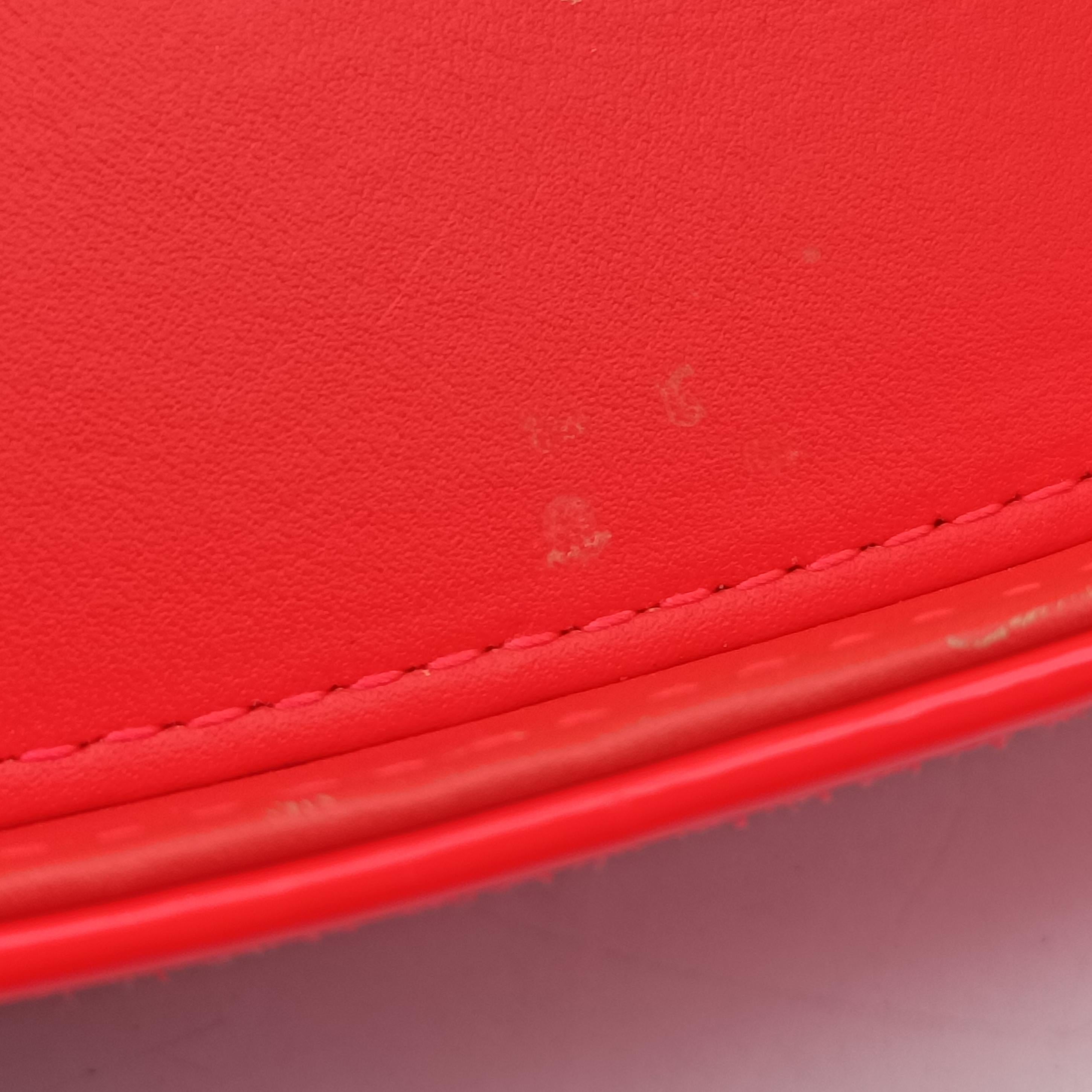 Vanity Matelasse Chain Handle Orange Patent A91055 22342643バニティ マトラッセ チェーンハンドル オレンジ パテント A91055 22342643