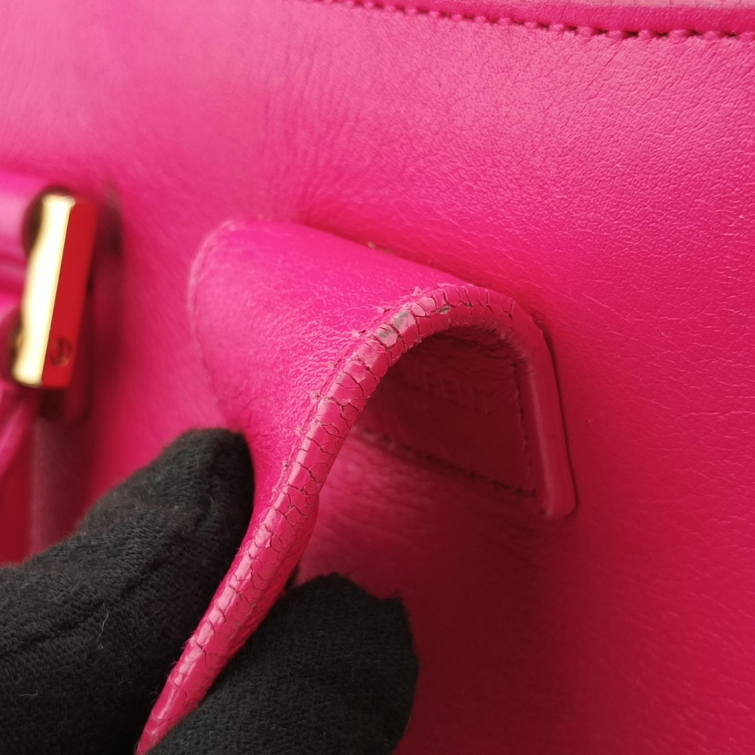 baby Cabas Rose Leather 357395 CLD357395.0714ベイビーカバス ローズ レッド レザー 357395 CLD357395.0714