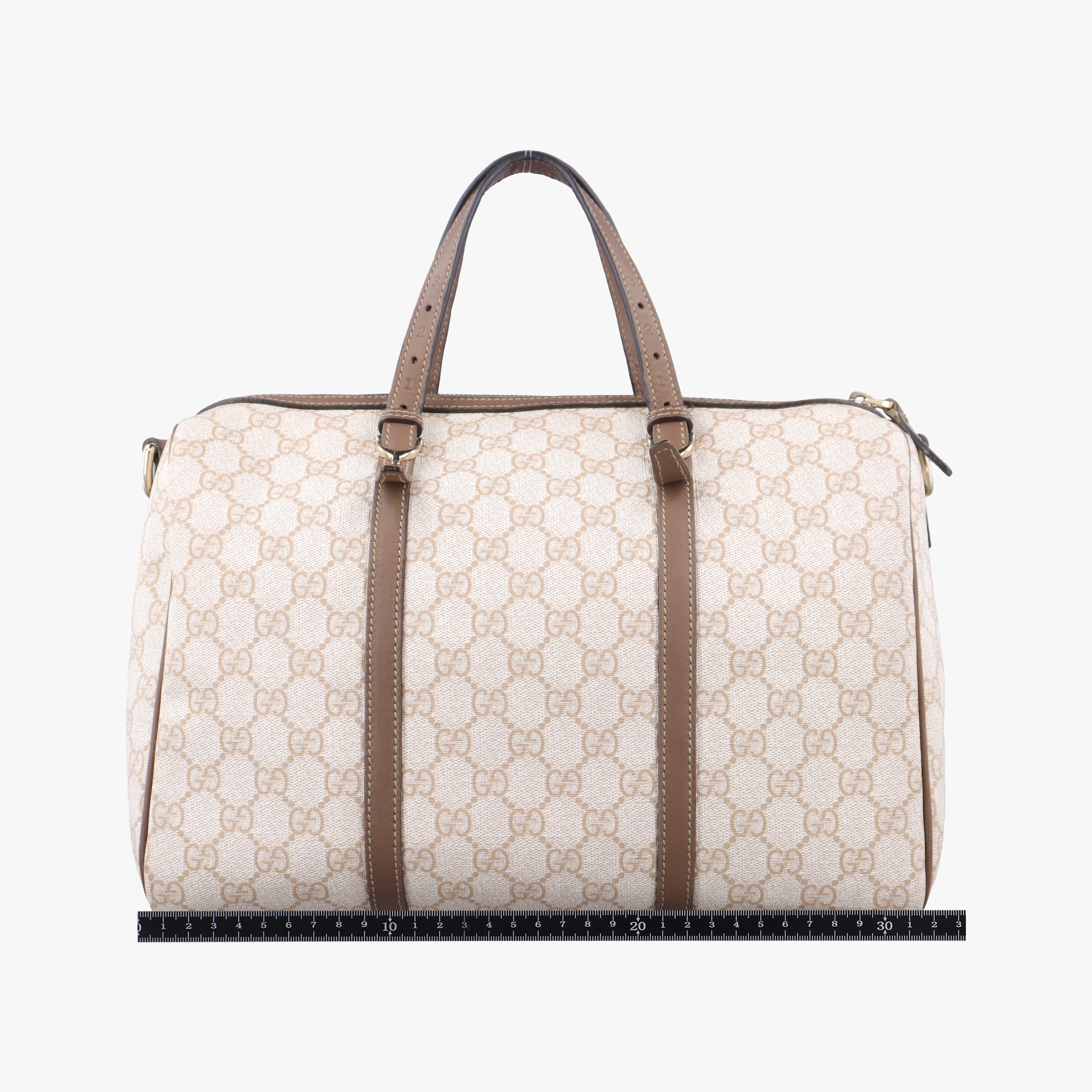 GG Supreme White×brown PVC coated canvas 322231 I015240630GGスプリーム ホワイト×ブラウン PVCコーティングキャンバス 322231 I015240630