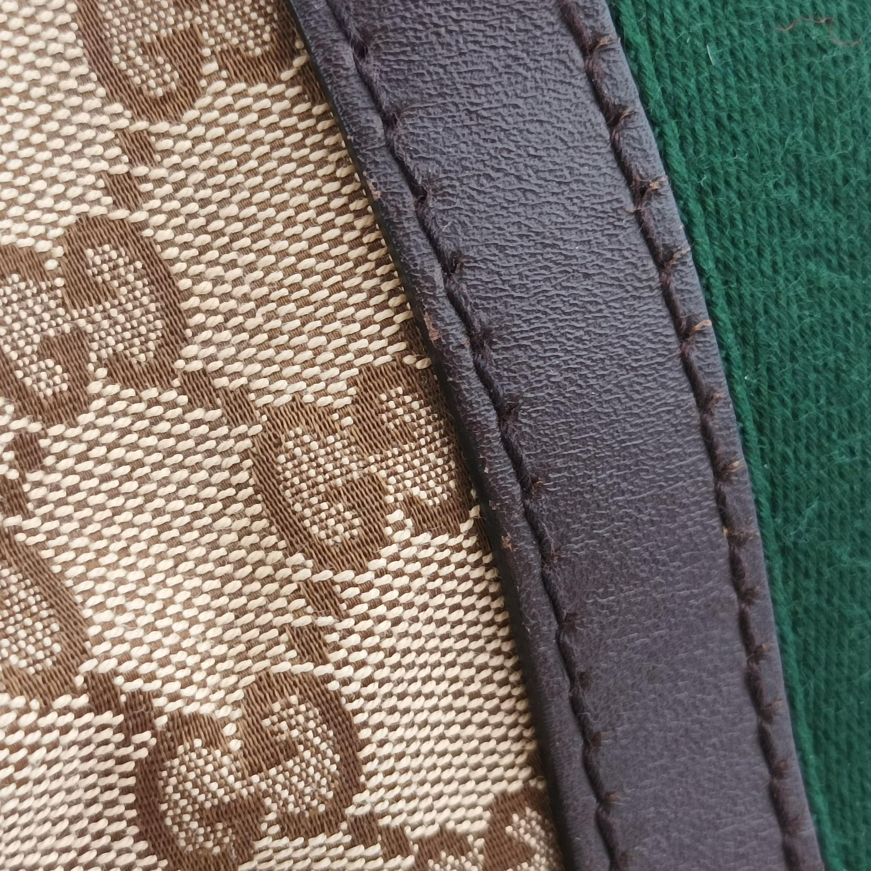 Sherry Line Beige×green×red canvas×leather 247205 C017070005シェリーライン ベージュ×グリーン×レッド キャンバス×レザー 247205 C017070005