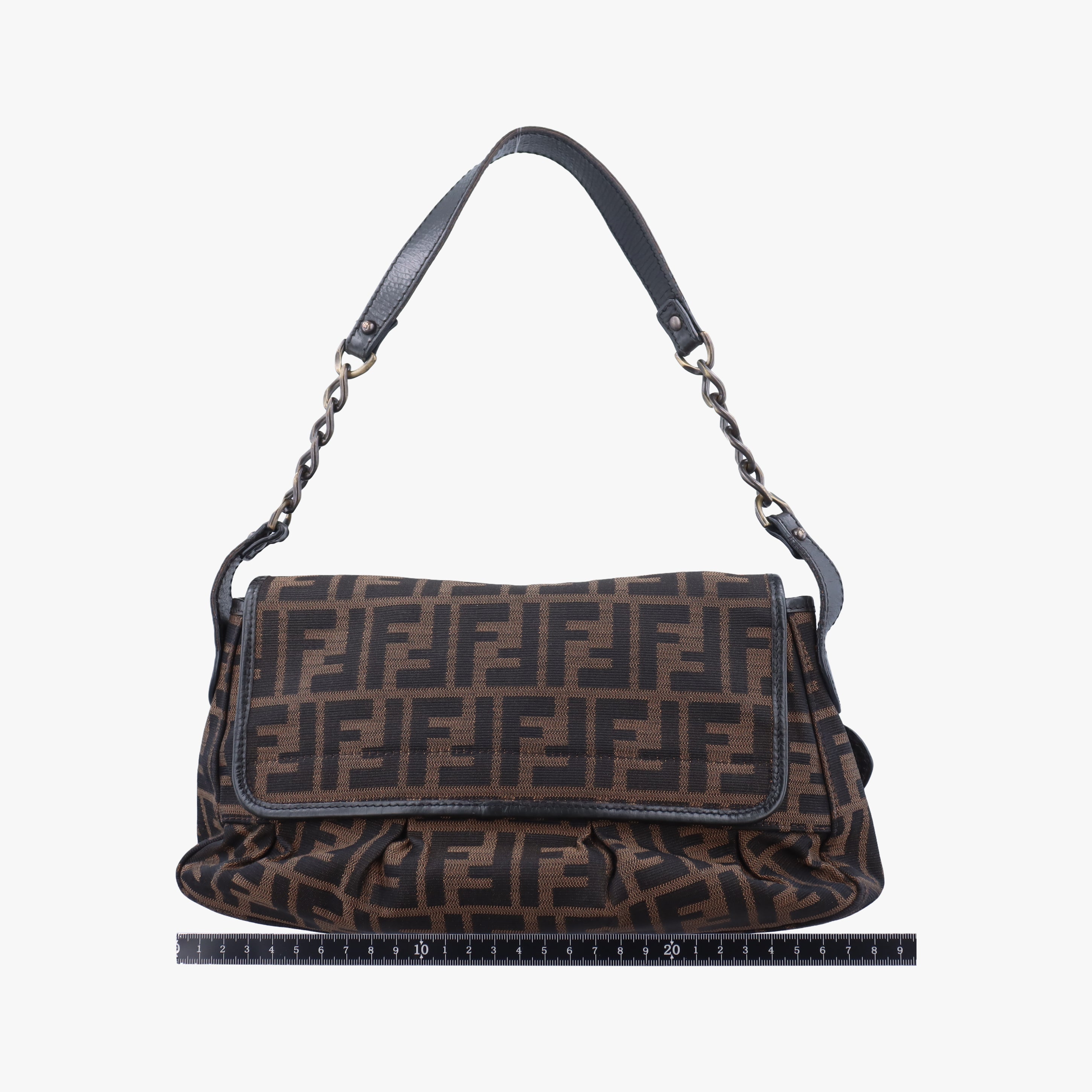 Fendi Zucca Brown canvas×leather 8BS551 2370-8BS551-MTG-069フェンディ ズッカ ブラウン キャンバス×レザー 8BS551 2370-8BS551-MTG-069