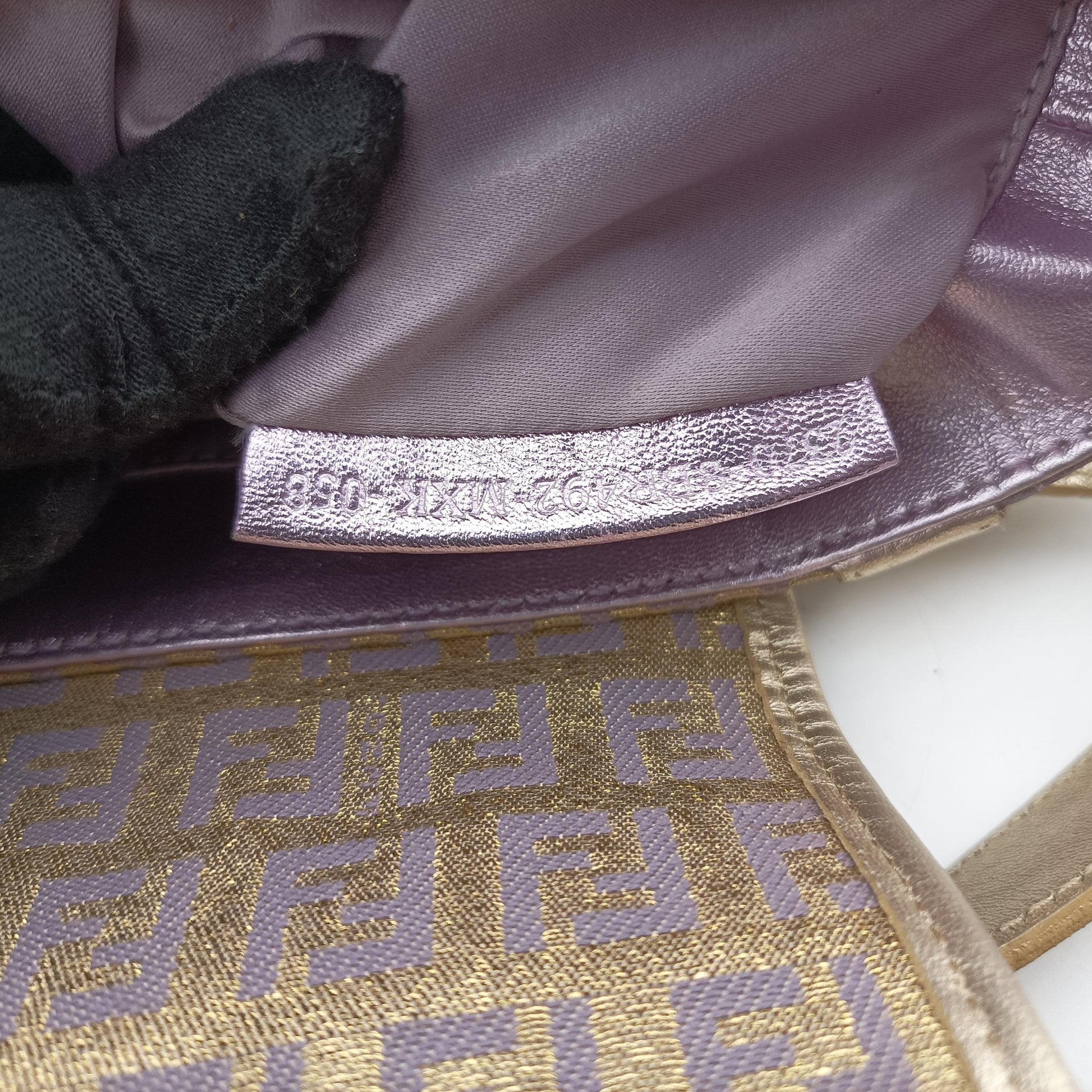 Zucchino turn lock golden×Multicolour canvas×leather 8BR492 2370-8BR492-MXK-058ズッキーノ ターンロック ゴールド×マルチカラー キャンバス×レザー 8BR492 2370-8BR492-MXK-058