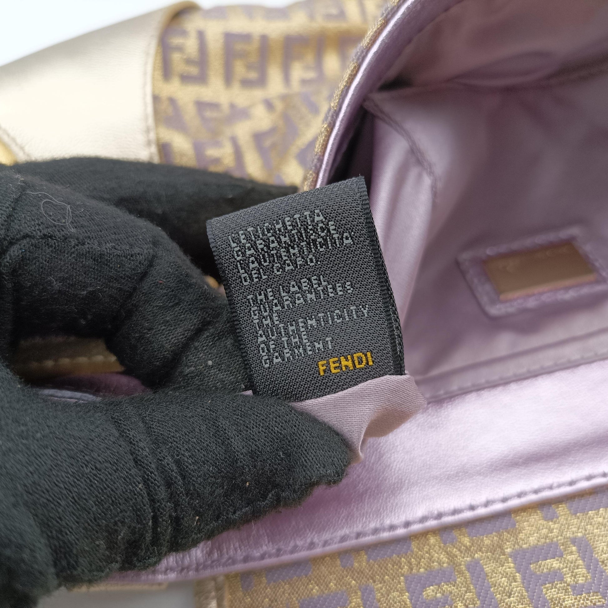 Zucchino turn lock golden×Multicolour canvas×leather 8BR492 2370-8BR492-MXK-058ズッキーノ ターンロック ゴールド×マルチカラー キャンバス×レザー 8BR492 2370-8BR492-MXK-058