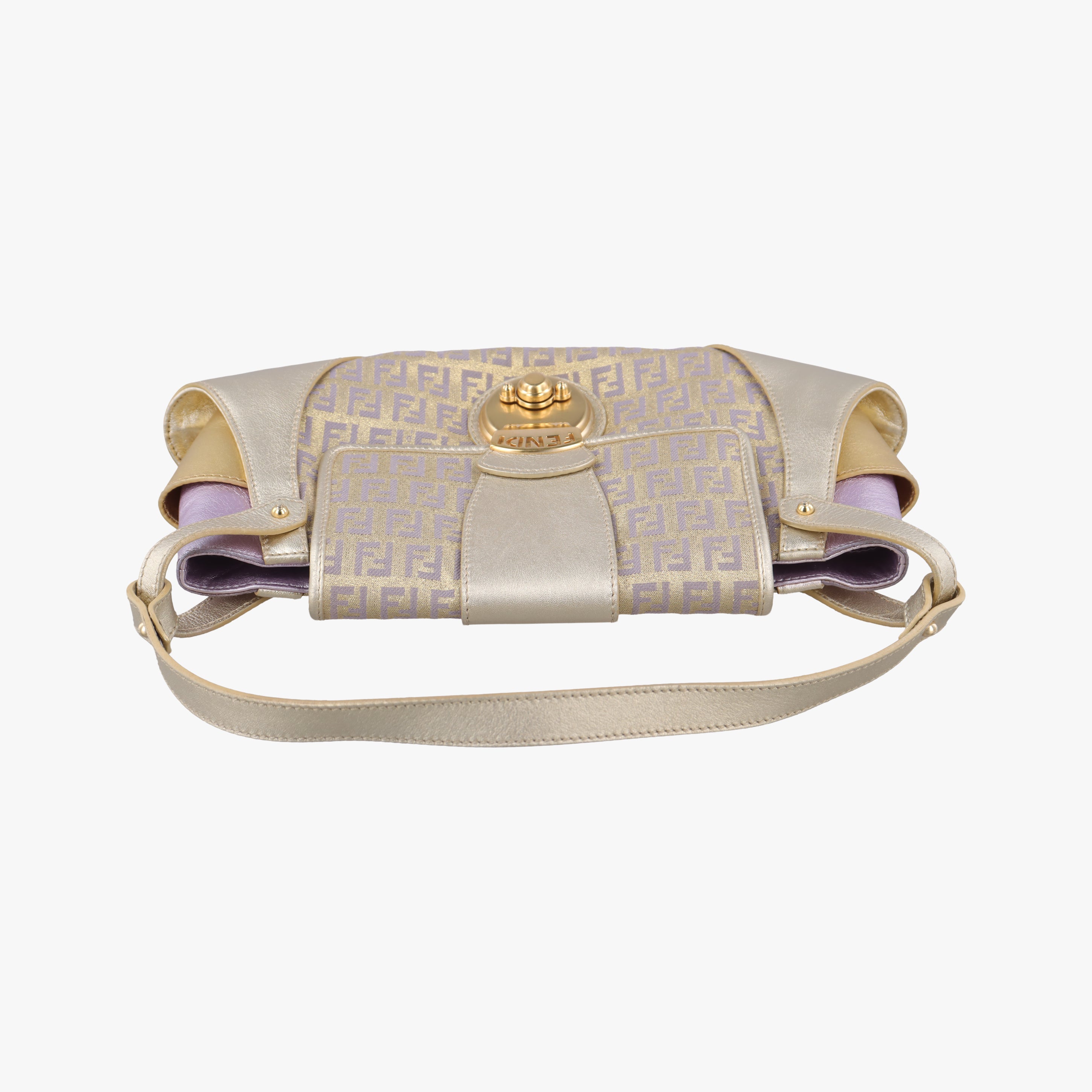 Zucchino turn lock golden×Multicolour canvas×leather 8BR492 2370-8BR492-MXK-058ズッキーノ ターンロック ゴールド×マルチカラー キャンバス×レザー 8BR492 2370-8BR492-MXK-058