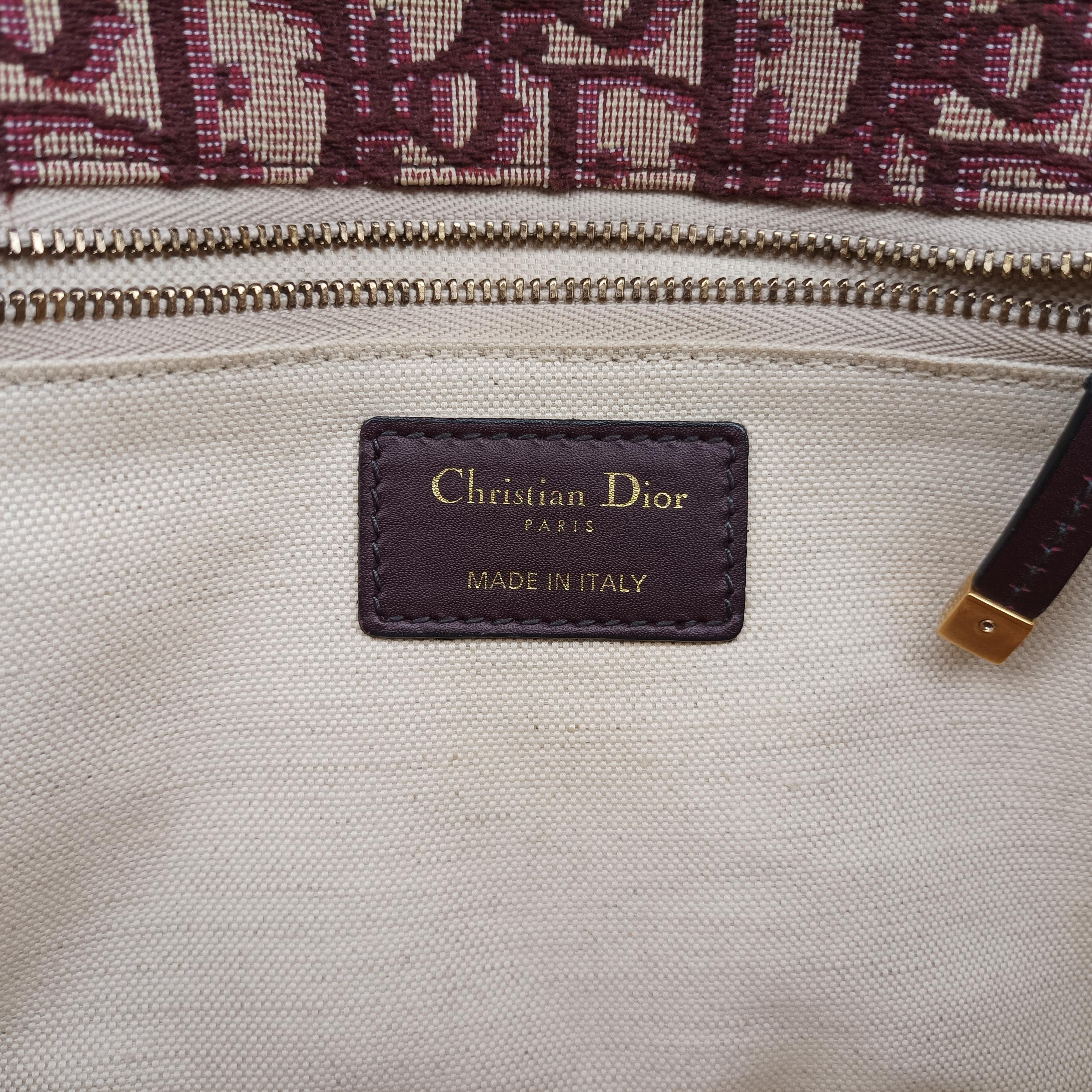 Dioraddict Burgundy×Beige Jacquard 09-BO-0168ディオールアディクト ワインレッド×ベージュ ジャガード 09-BO-0168