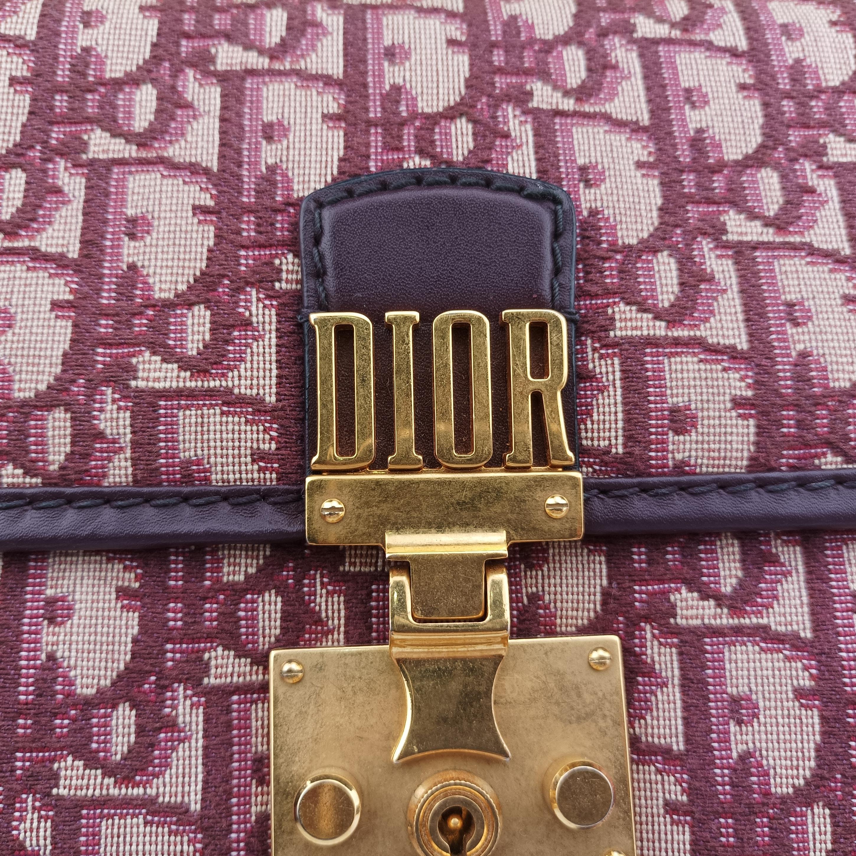 Dioraddict Burgundy×Beige Jacquard 09-BO-0168ディオールアディクト ワインレッド×ベージュ ジャガード 09-BO-0168