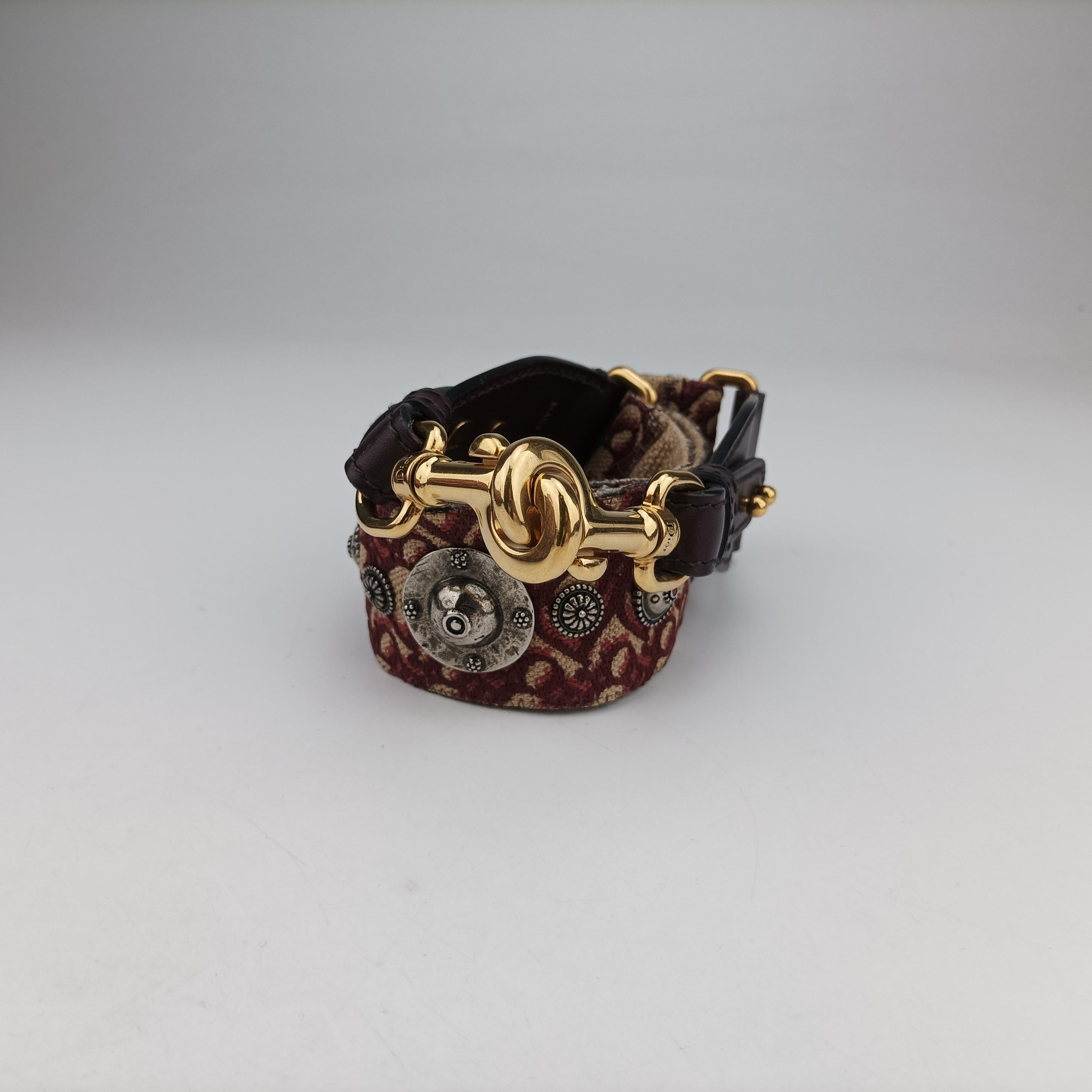 Dioraddict Burgundy×Beige Jacquard 09-BO-0168ディオールアディクト ワインレッド×ベージュ ジャガード 09-BO-0168