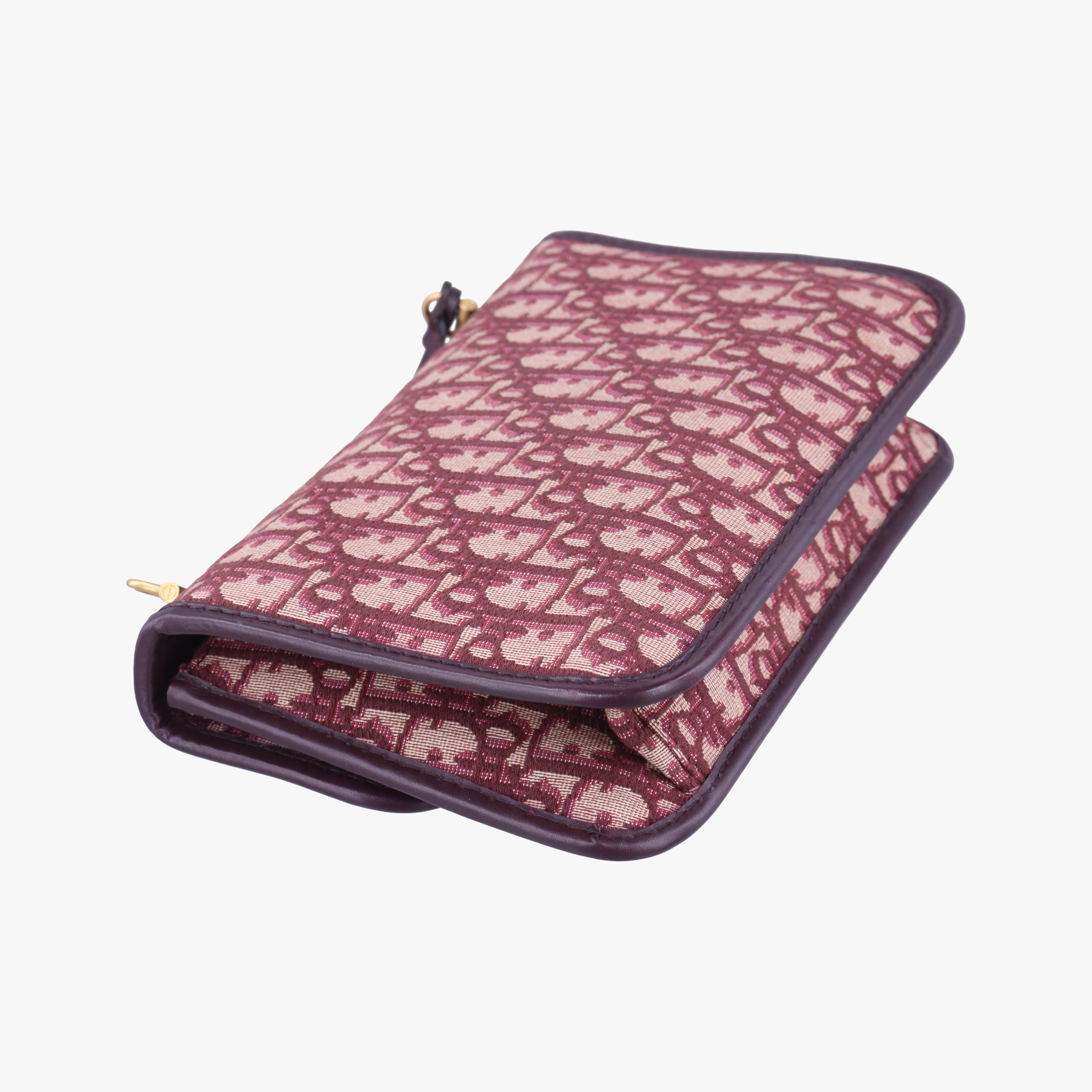 Dioraddict Burgundy×Beige Jacquard 09-BO-0168ディオールアディクト ワインレッド×ベージュ ジャガード 09-BO-0168