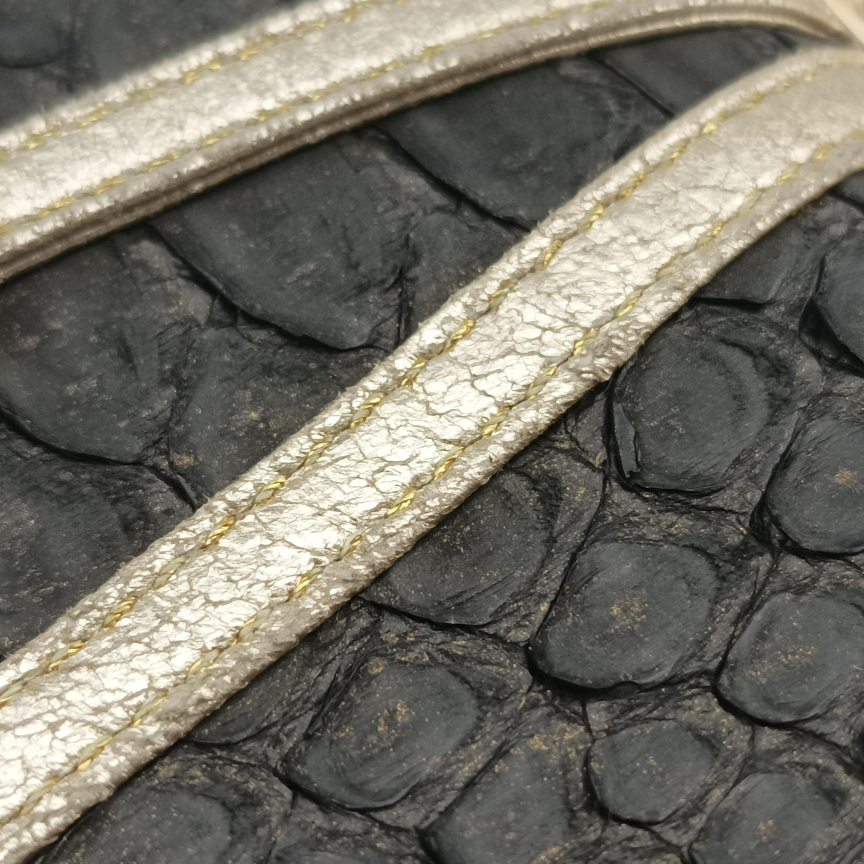 Saddle Black snakeskin 53BM-0023サドル ブラック ヘビ革 53BM-0023