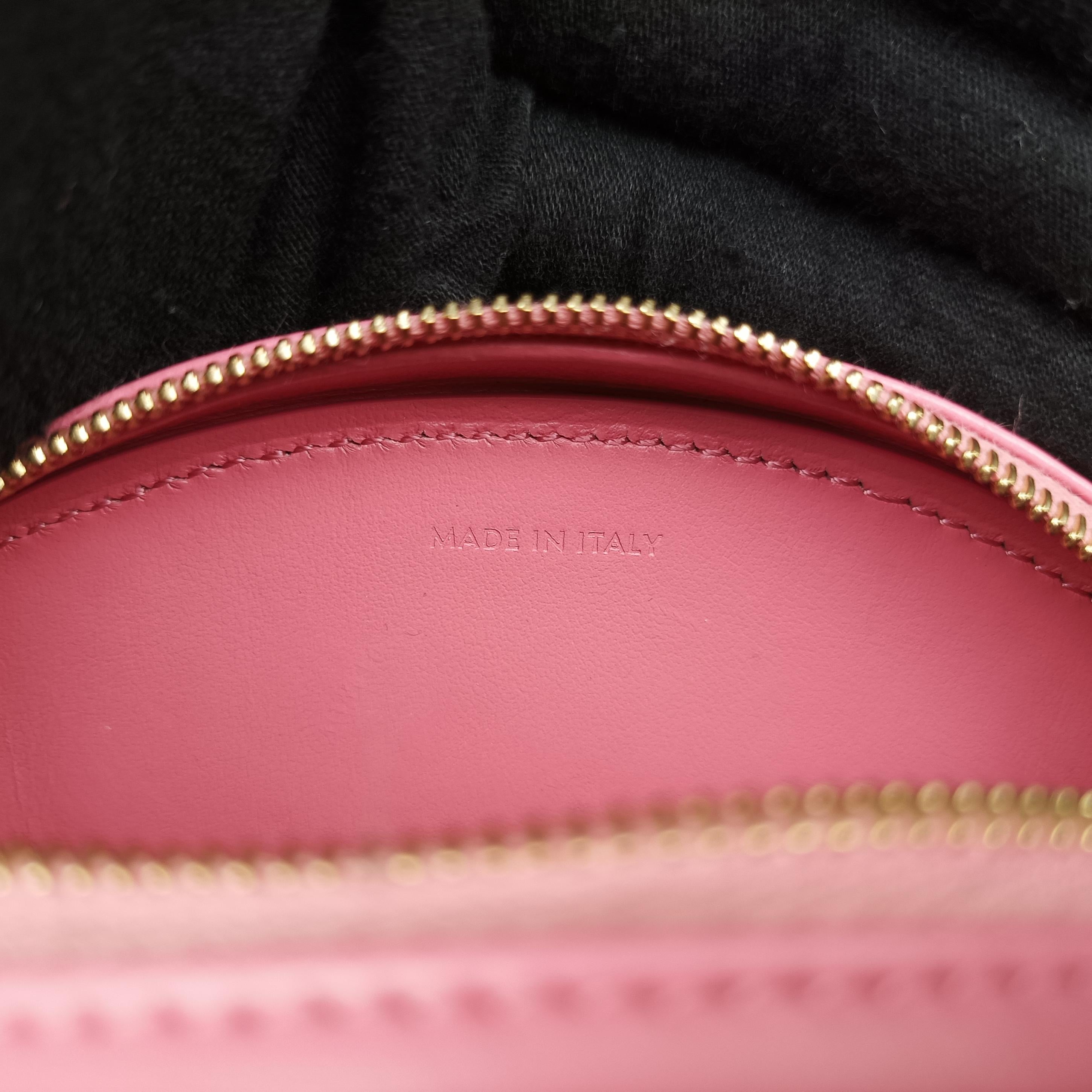 Oval Purse Cuir Triomphe Pink Leather W-BB-3291オーバルパース キュイル トリオンフ ピンク レザー W-BB-3291