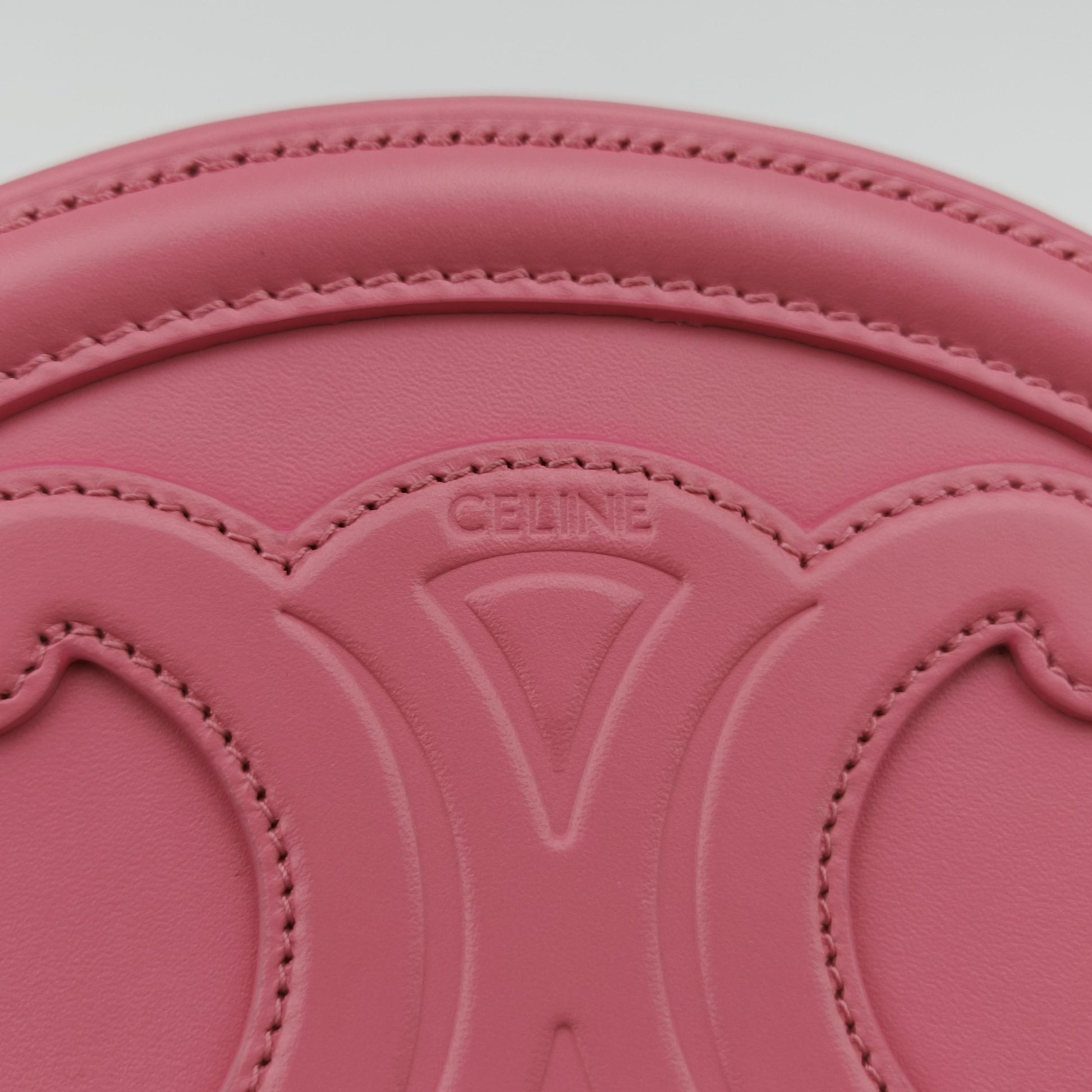 Oval Purse Cuir Triomphe Pink Leather W-BB-3291オーバルパース キュイル トリオンフ ピンク レザー W-BB-3291