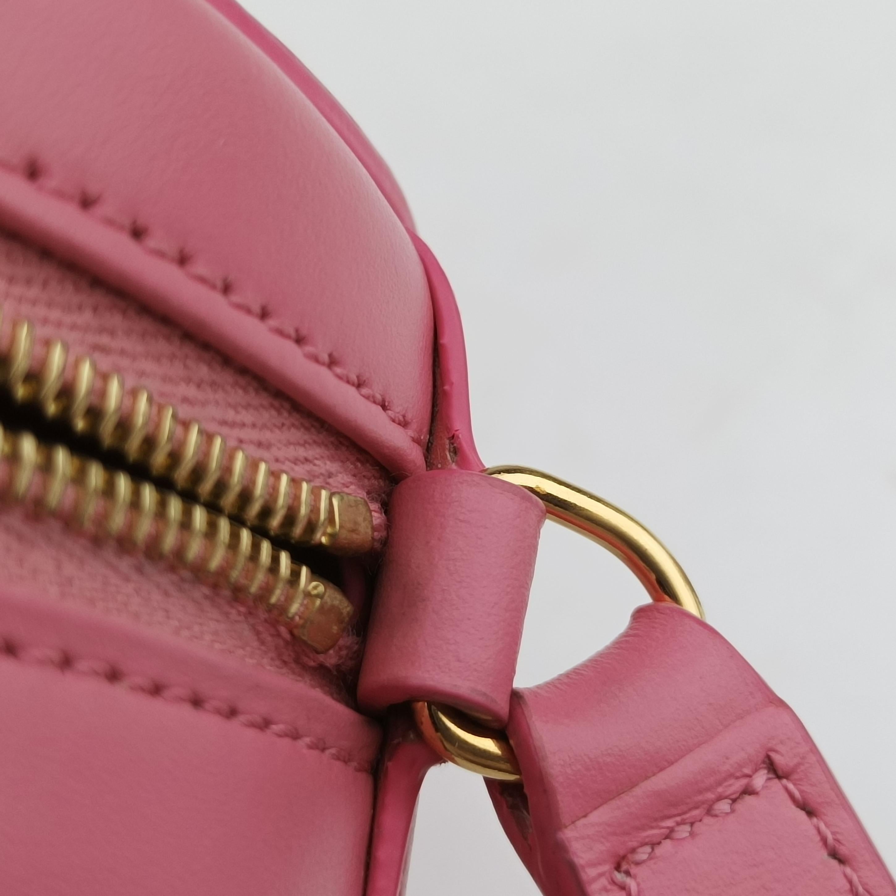 Oval Purse Cuir Triomphe Pink Leather W-BB-3291オーバルパース キュイル トリオンフ ピンク レザー W-BB-3291