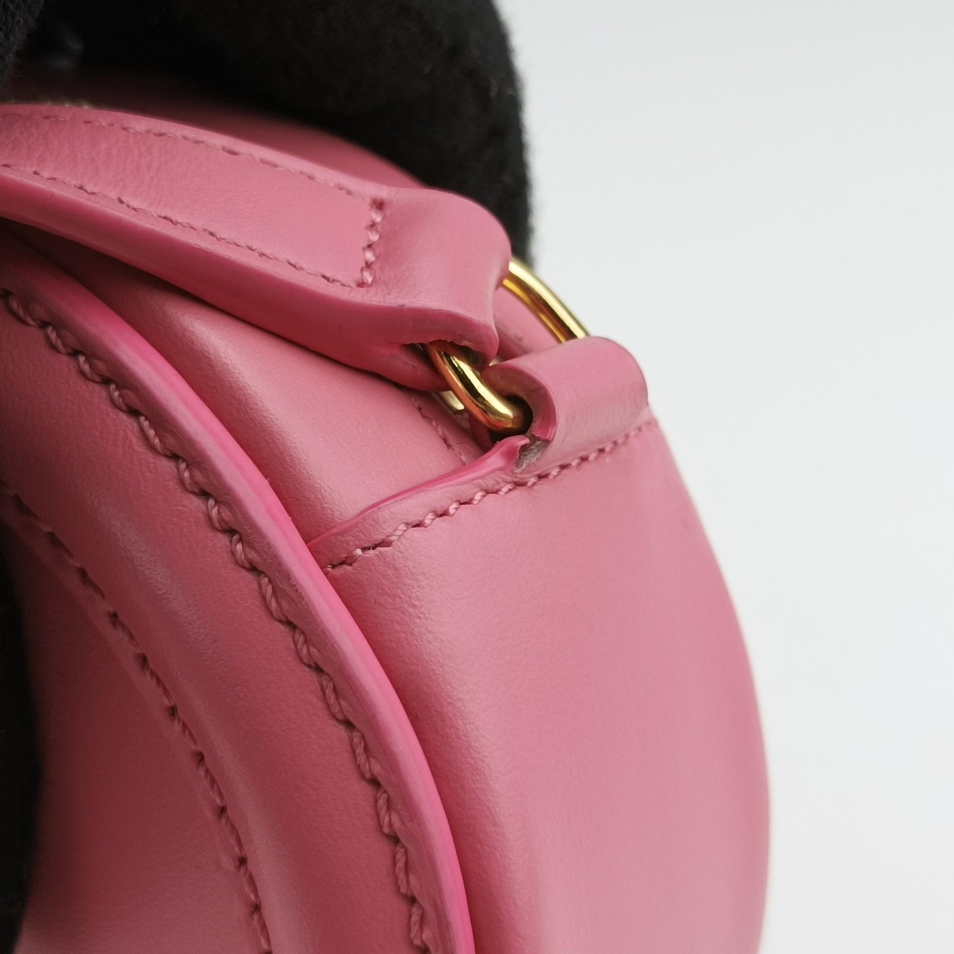 Oval Purse Cuir Triomphe Pink Leather W-BB-3291オーバルパース キュイル トリオンフ ピンク レザー W-BB-3291