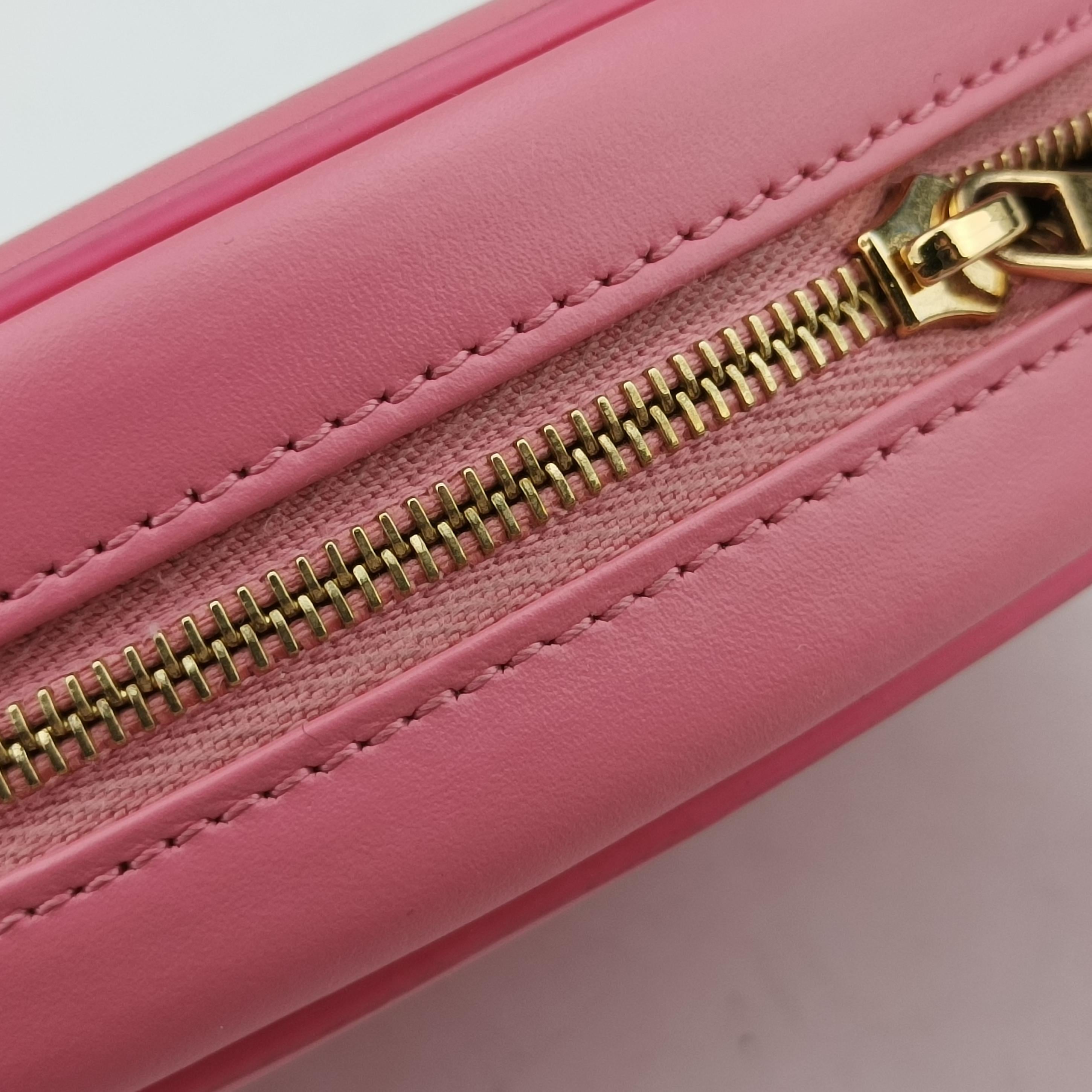 Oval Purse Cuir Triomphe Pink Leather W-BB-3291オーバルパース キュイル トリオンフ ピンク レザー W-BB-3291