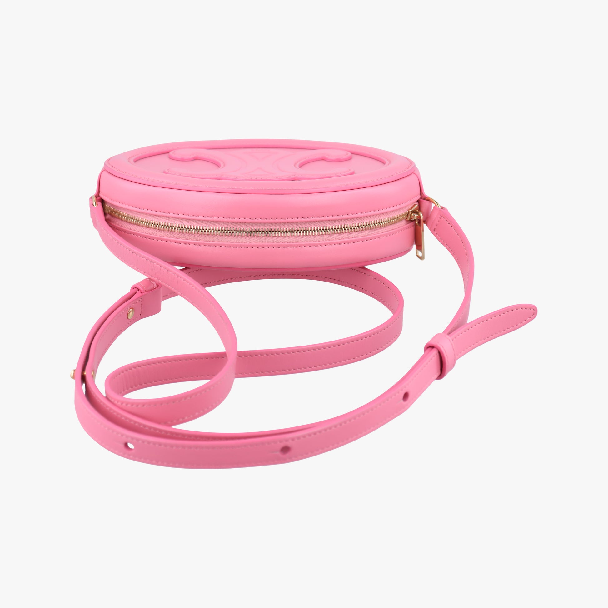 Oval Purse Cuir Triomphe Pink Leather W-BB-3291オーバルパース キュイル トリオンフ ピンク レザー W-BB-3291