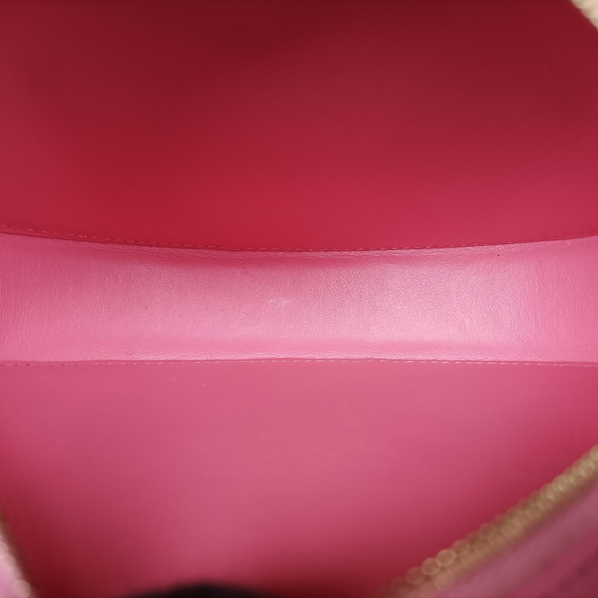 Oval Purse Cuir Triomphe Pink Leather W-BB-3291オーバルパース キュイル トリオンフ ピンク レザー W-BB-3291