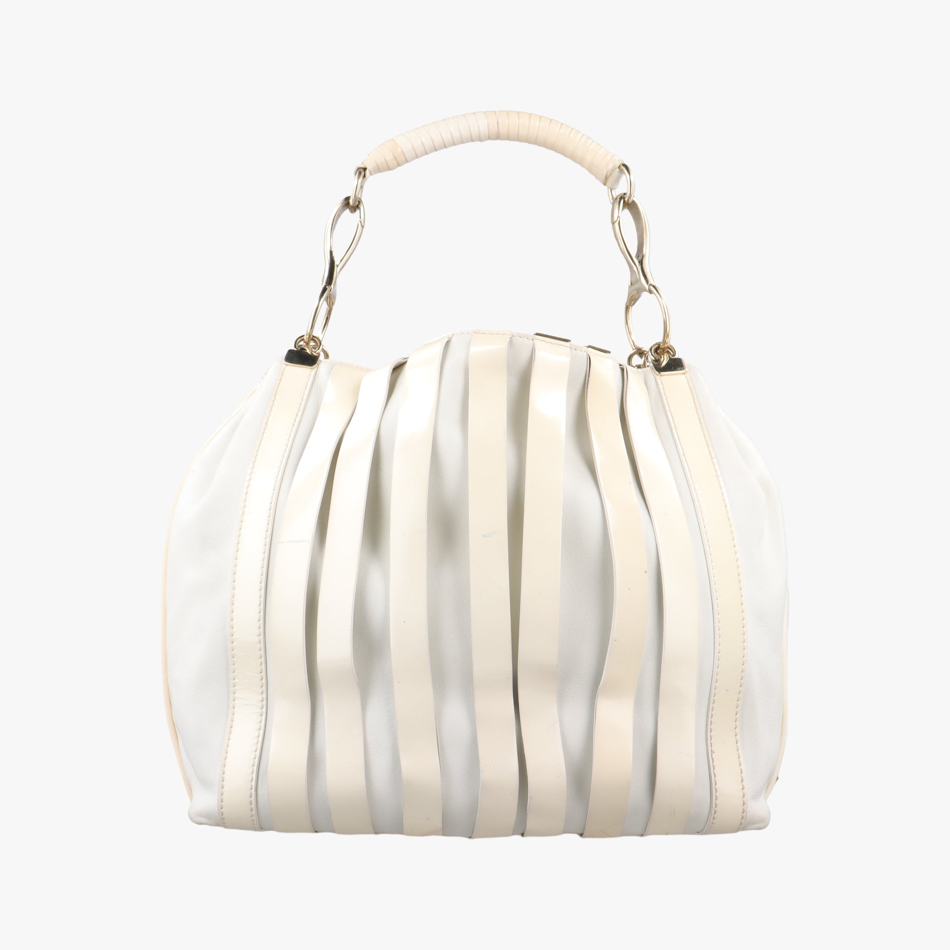 hobo White Leather x Patent ホーボー ホワイト レザー×パテント 