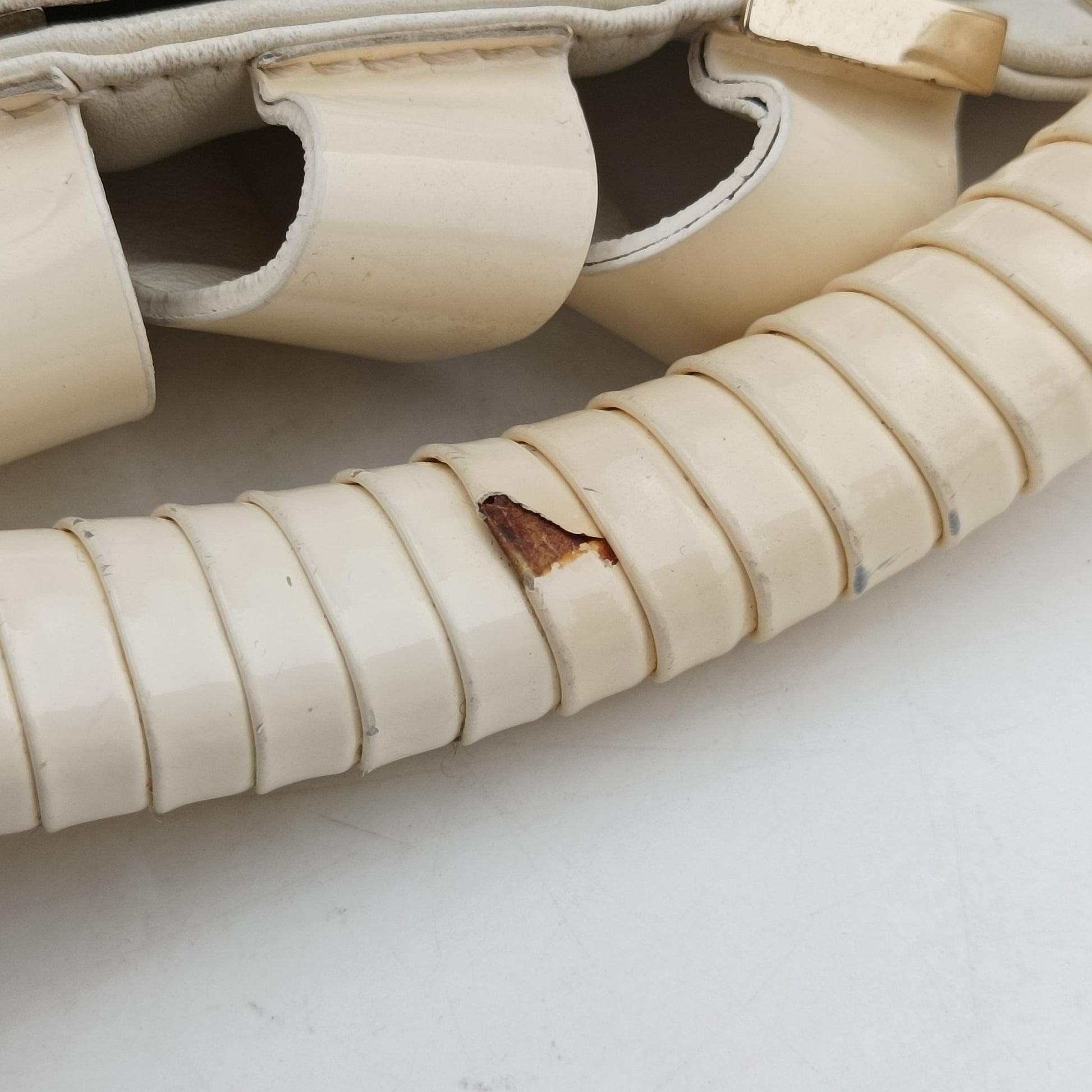 hobo White Leather x Patent ホーボー ホワイト レザー×パテント 