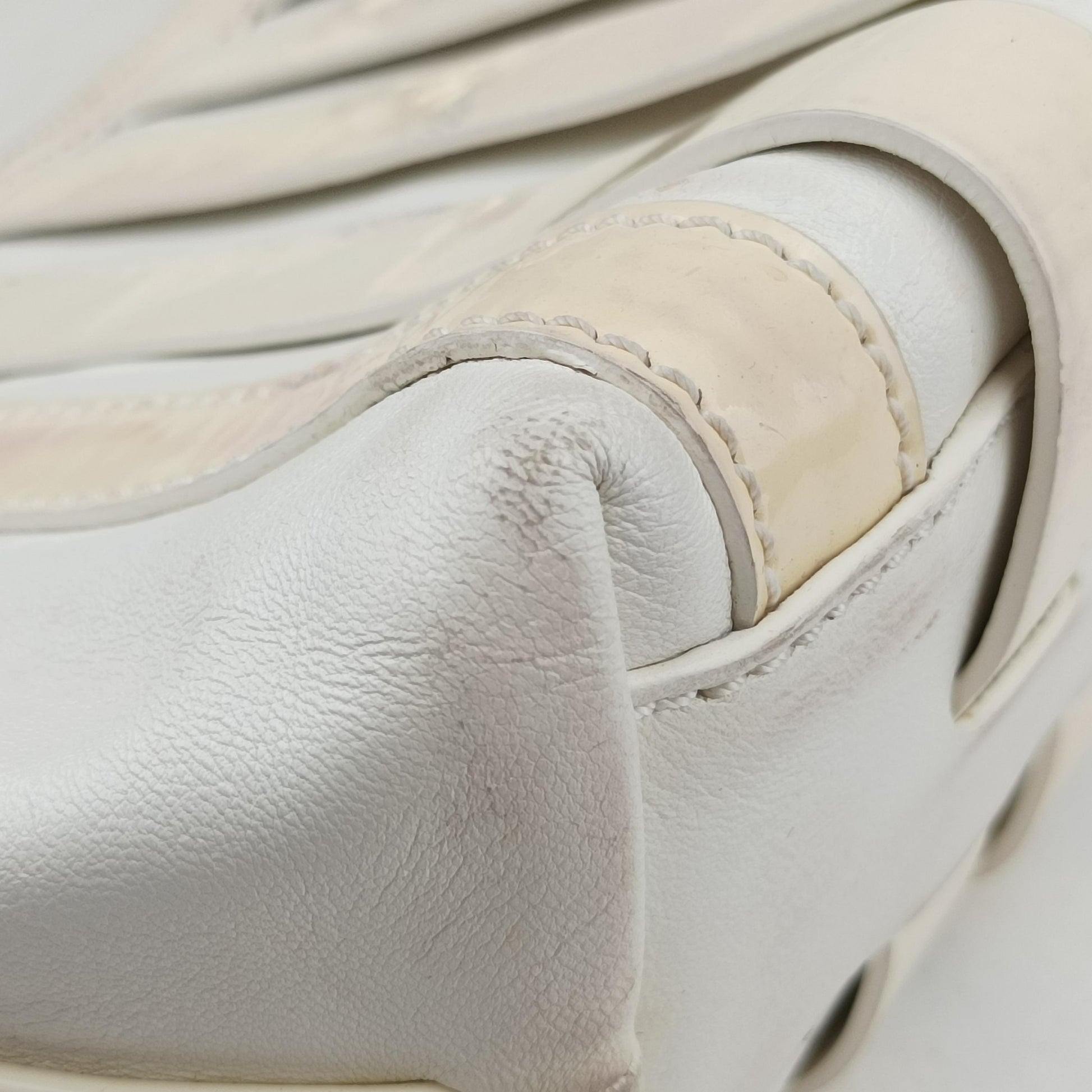 hobo White Leather x Patent ホーボー ホワイト レザー×パテント 