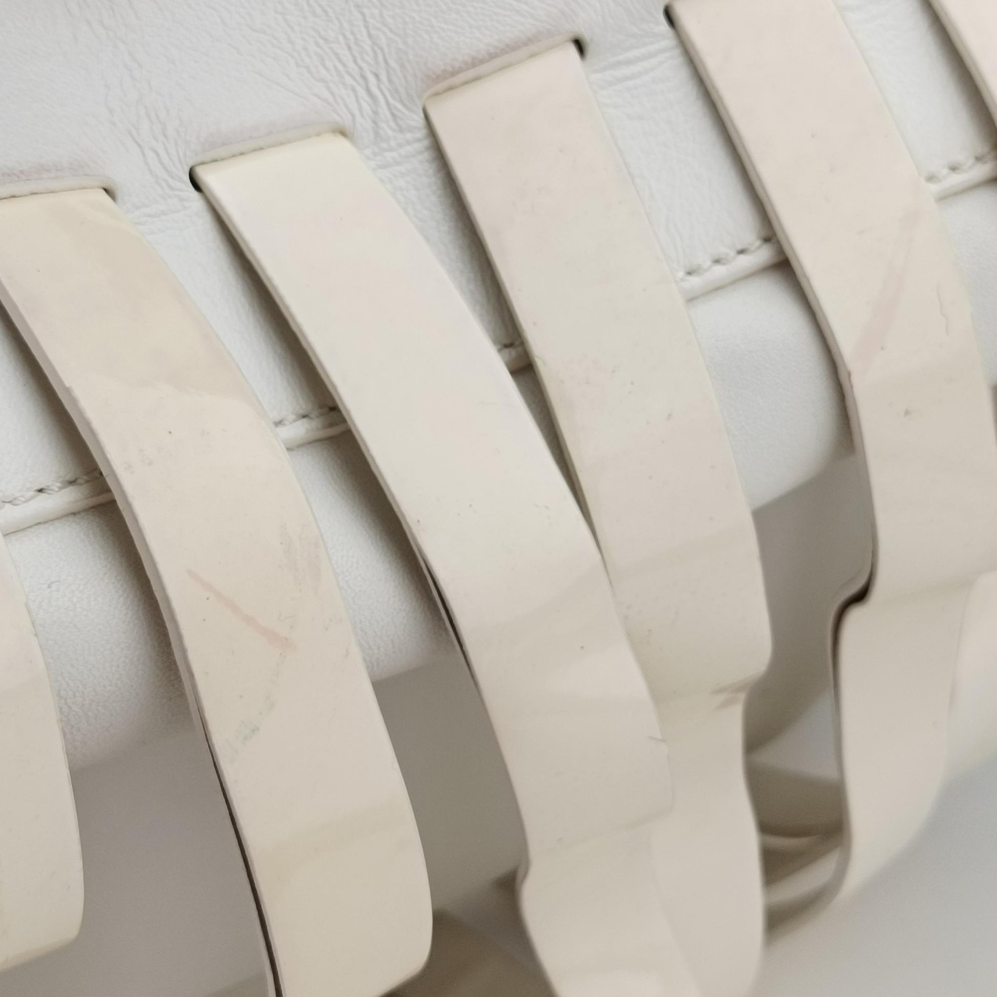 hobo White Leather x Patent ホーボー ホワイト レザー×パテント 