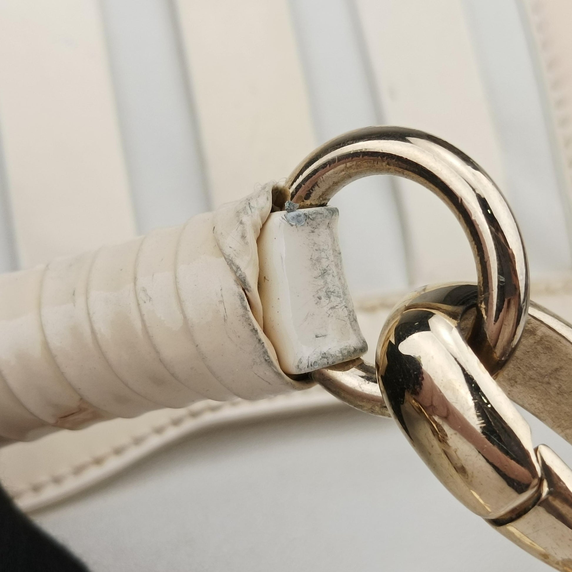 hobo White Leather x Patent ホーボー ホワイト レザー×パテント 