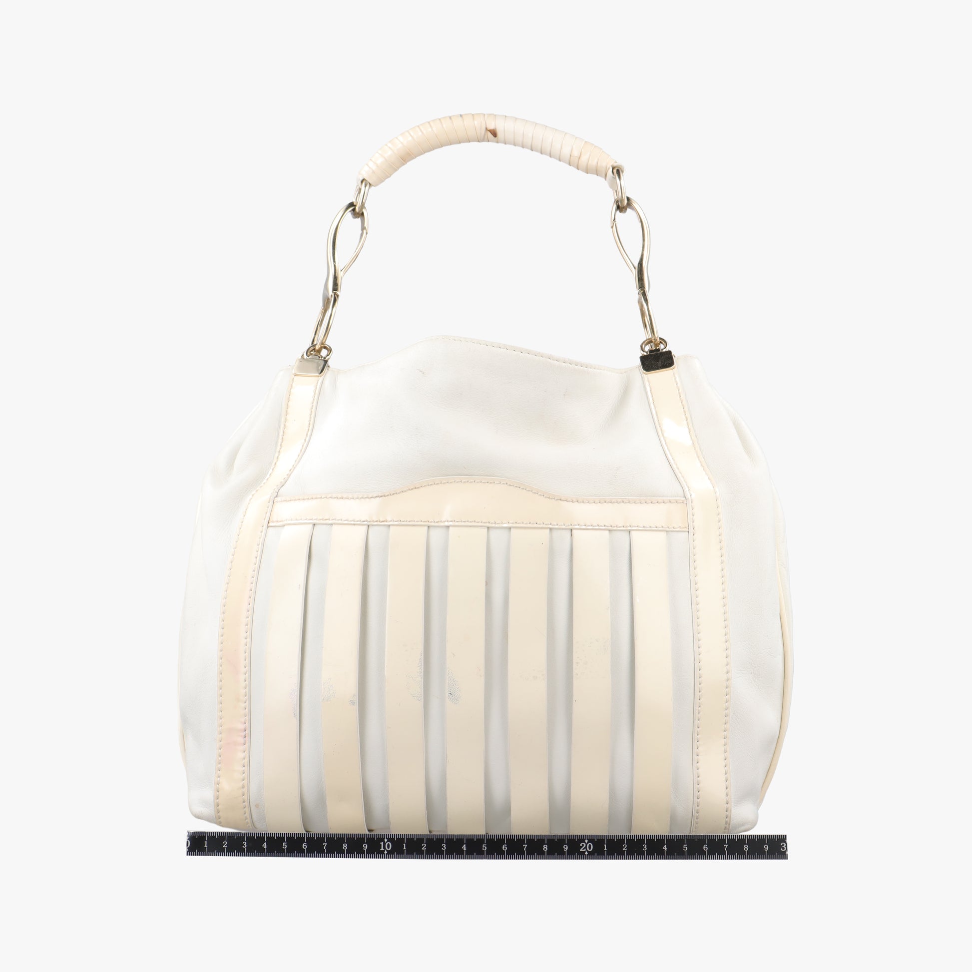 hobo White Leather x Patent ホーボー ホワイト レザー×パテント 