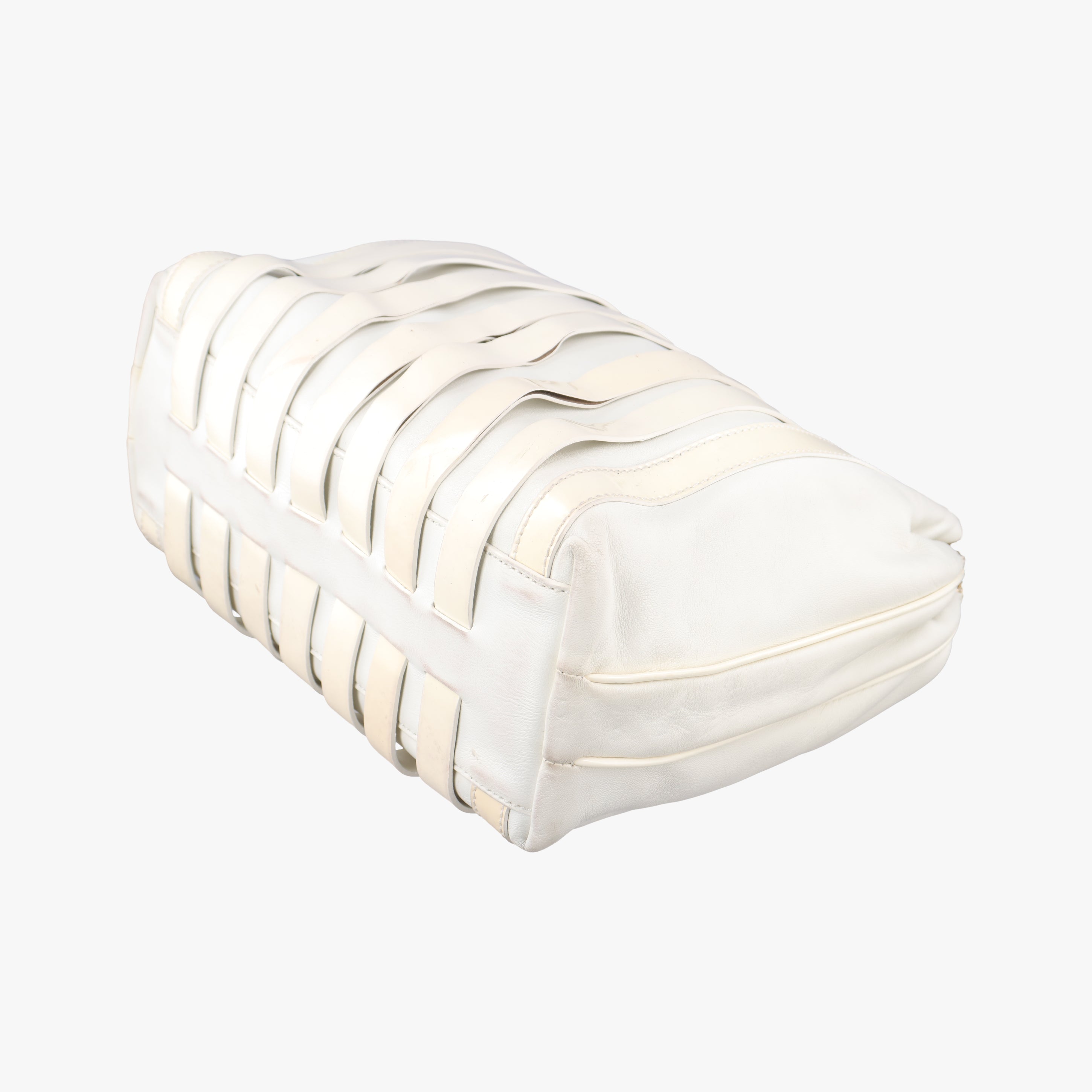 hobo White Leather x Patent ホーボー ホワイト レザー×パテント 