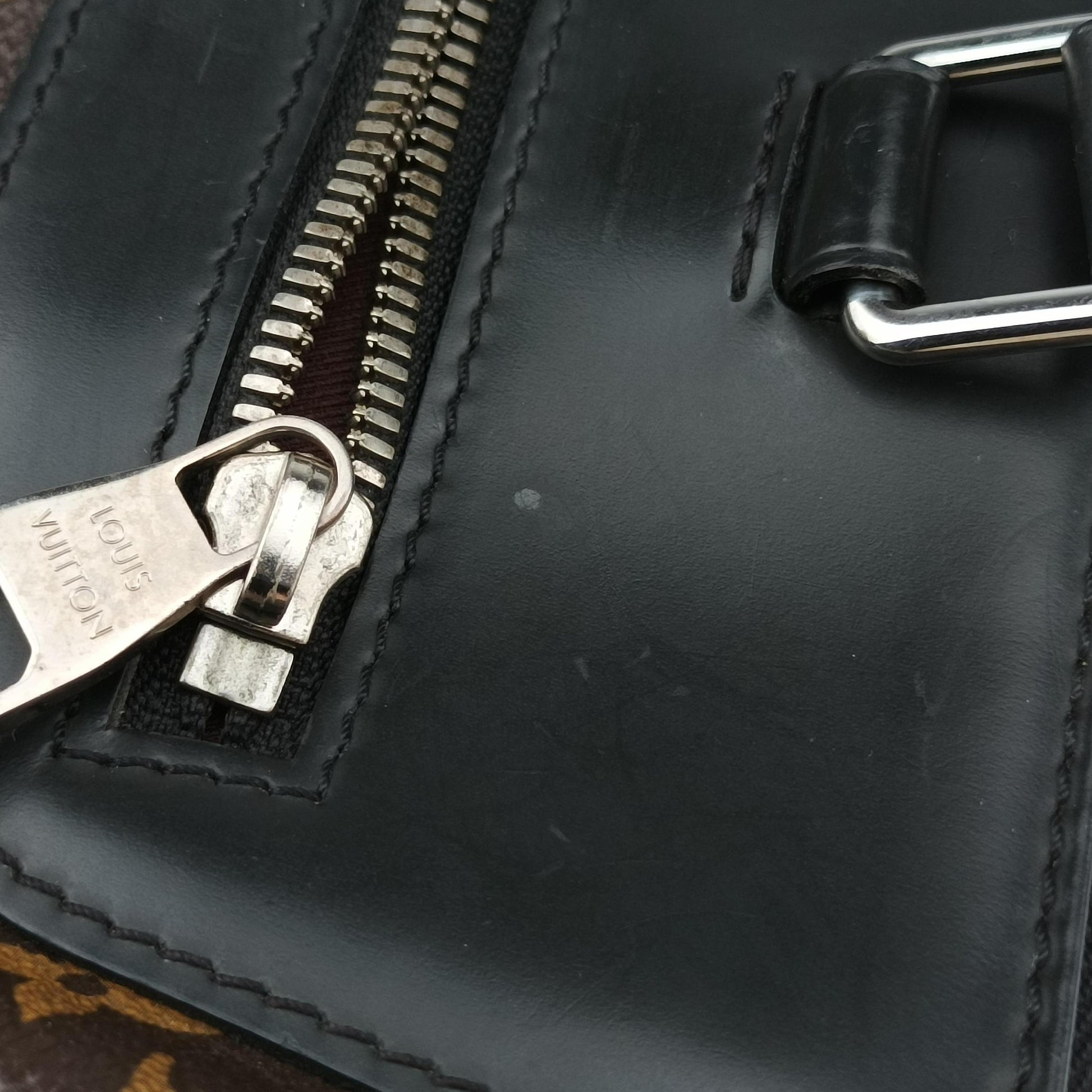 Monogram Macassar Port Document Jour Brown×Black Monogram coated canvas M54019 MB4185モノグラムマカサー ポルトドキュマンジュール モノグラム/ブラウン系×ブラック モノグラムコーティングキャンバス M54019 MB4185