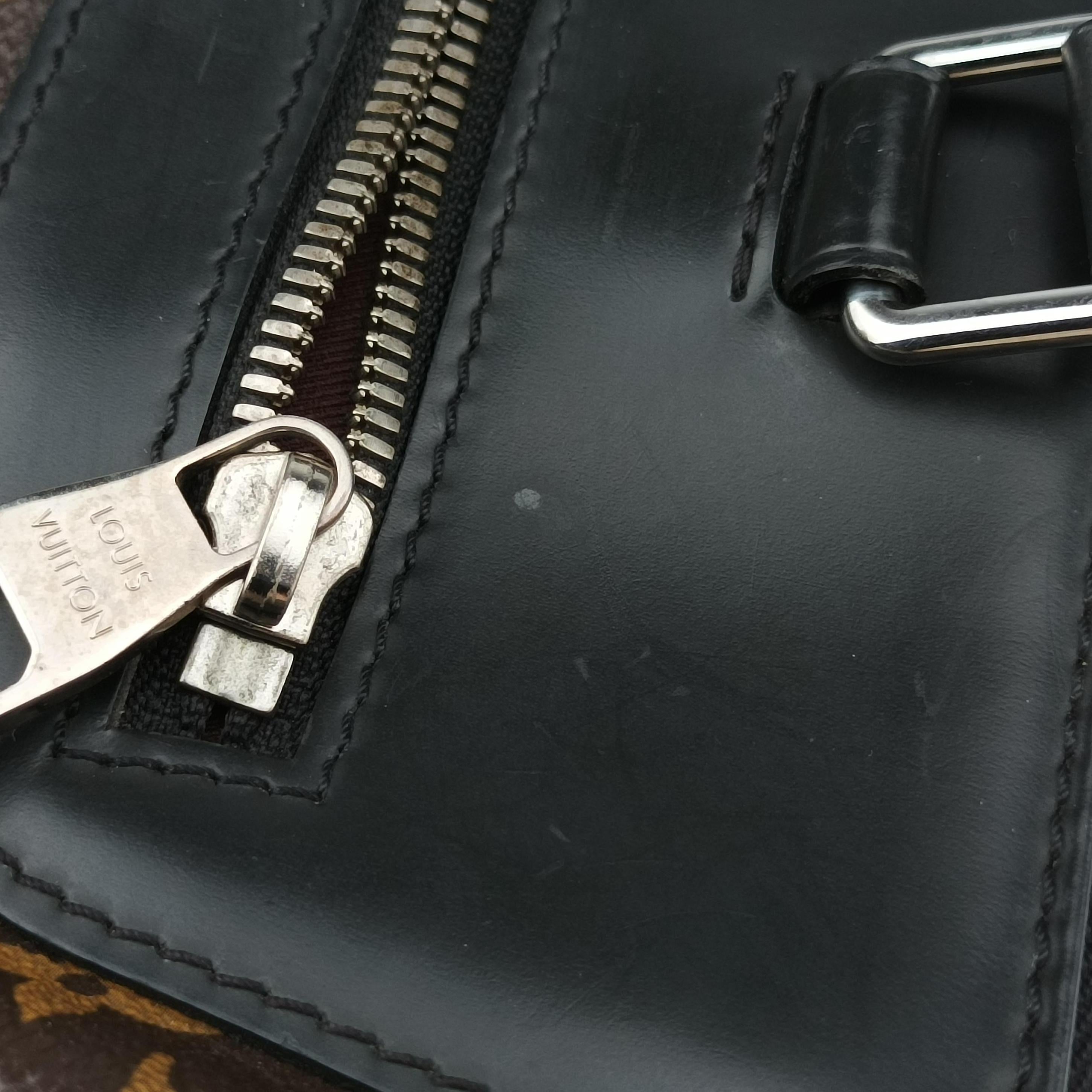 Monogram Macassar Port Document Jour Brown×Black Monogram coated canvas M54019 MB4185モノグラムマカサー ポルトドキュマンジュール モノグラム/ブラウン系×ブラック モノグラムコーティングキャンバス M54019 MB4185